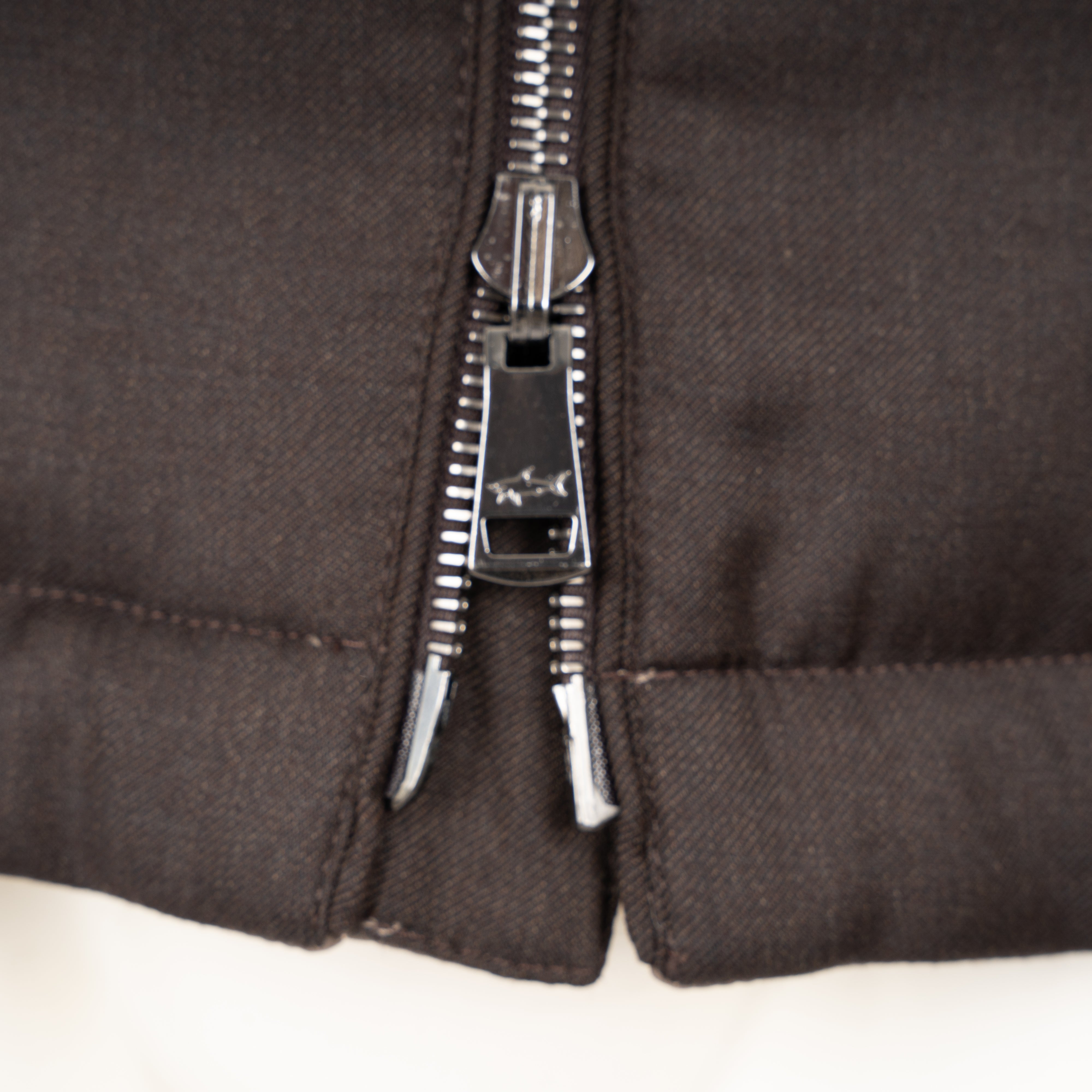 Paul & Shark Reversible Bodywarmer Bruin | Loro Piana Rain System® Zelander® Wool