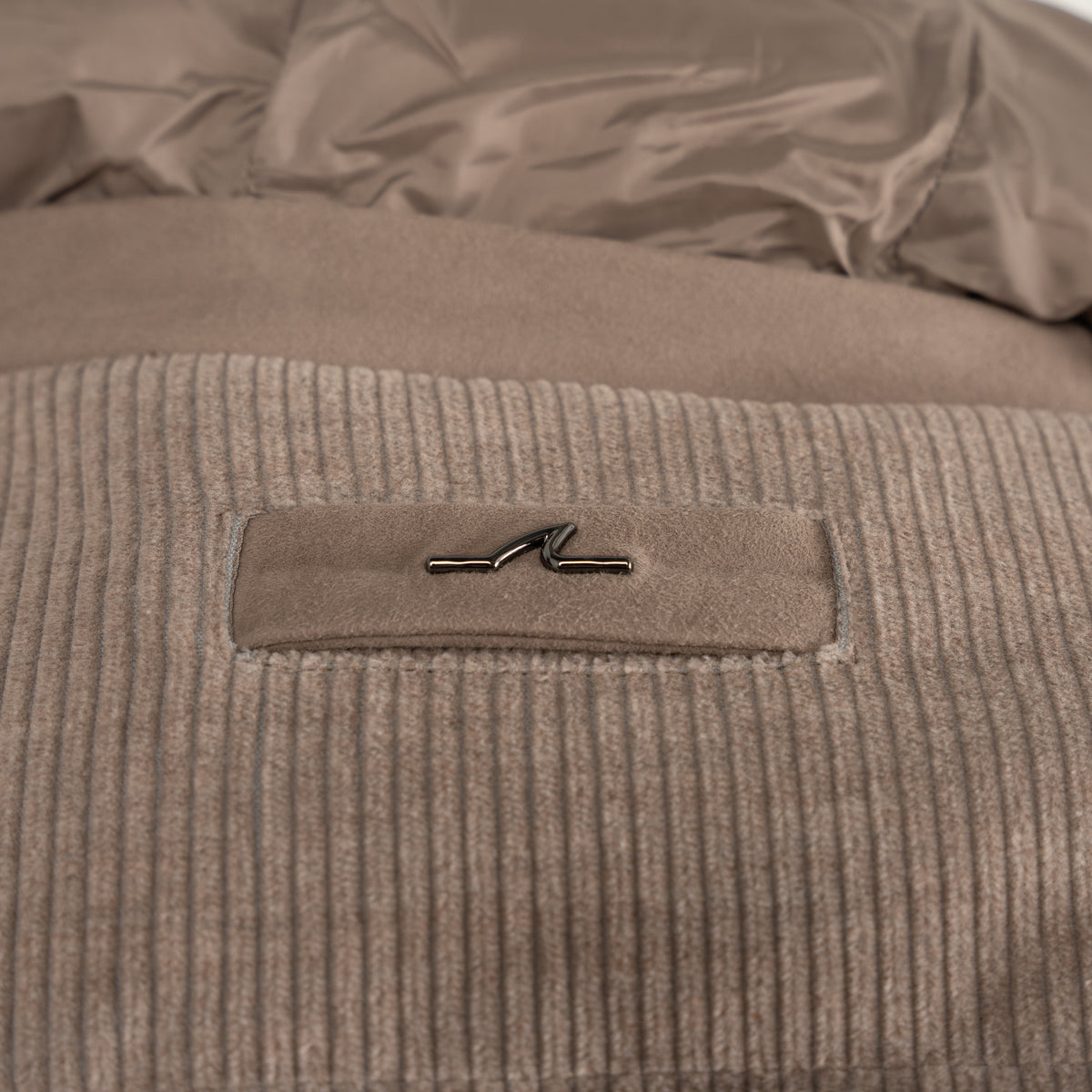 Paul & Shark Bodywarmer Beige | Corduroy Re-Goose Down