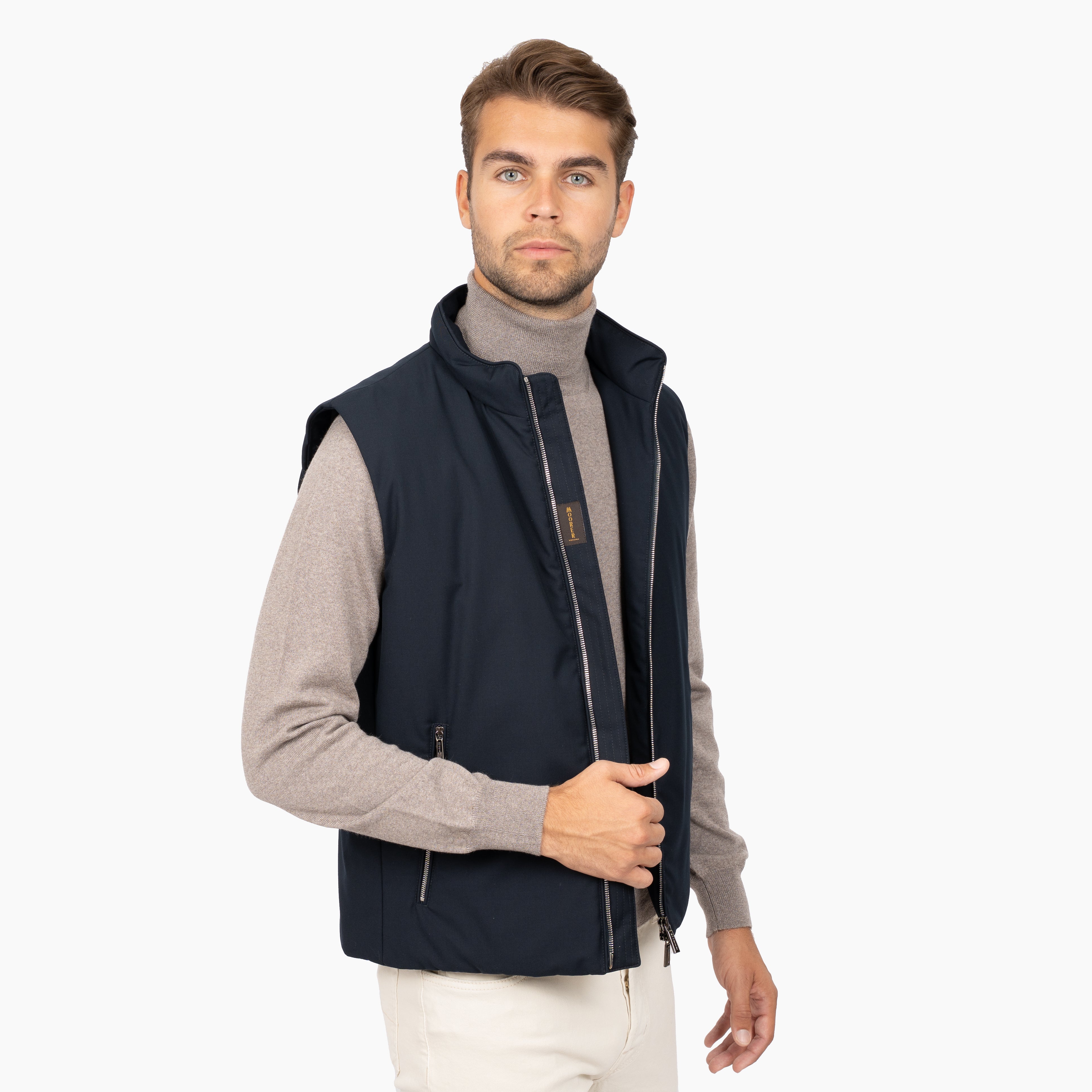 Moorer Bodywarmer Blauw | UROS-PUM