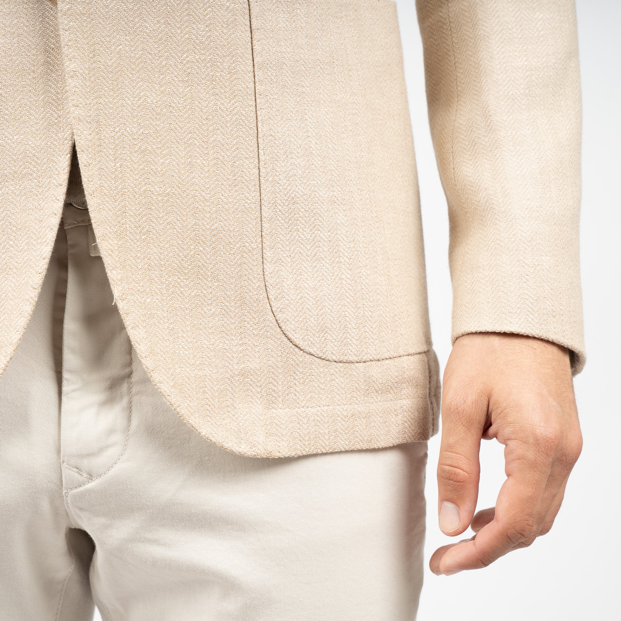 SEVEN DIALS Colbert Beige Visgraat | Brandley