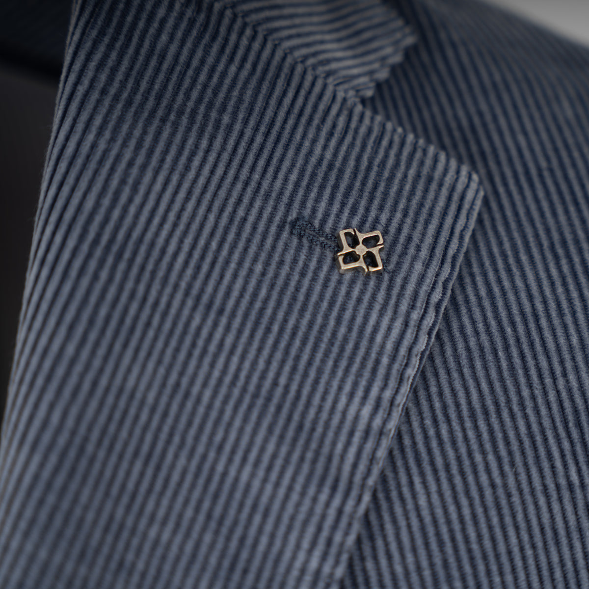 TAGLIATORE Colbert Corduroy Blauw/Grijs