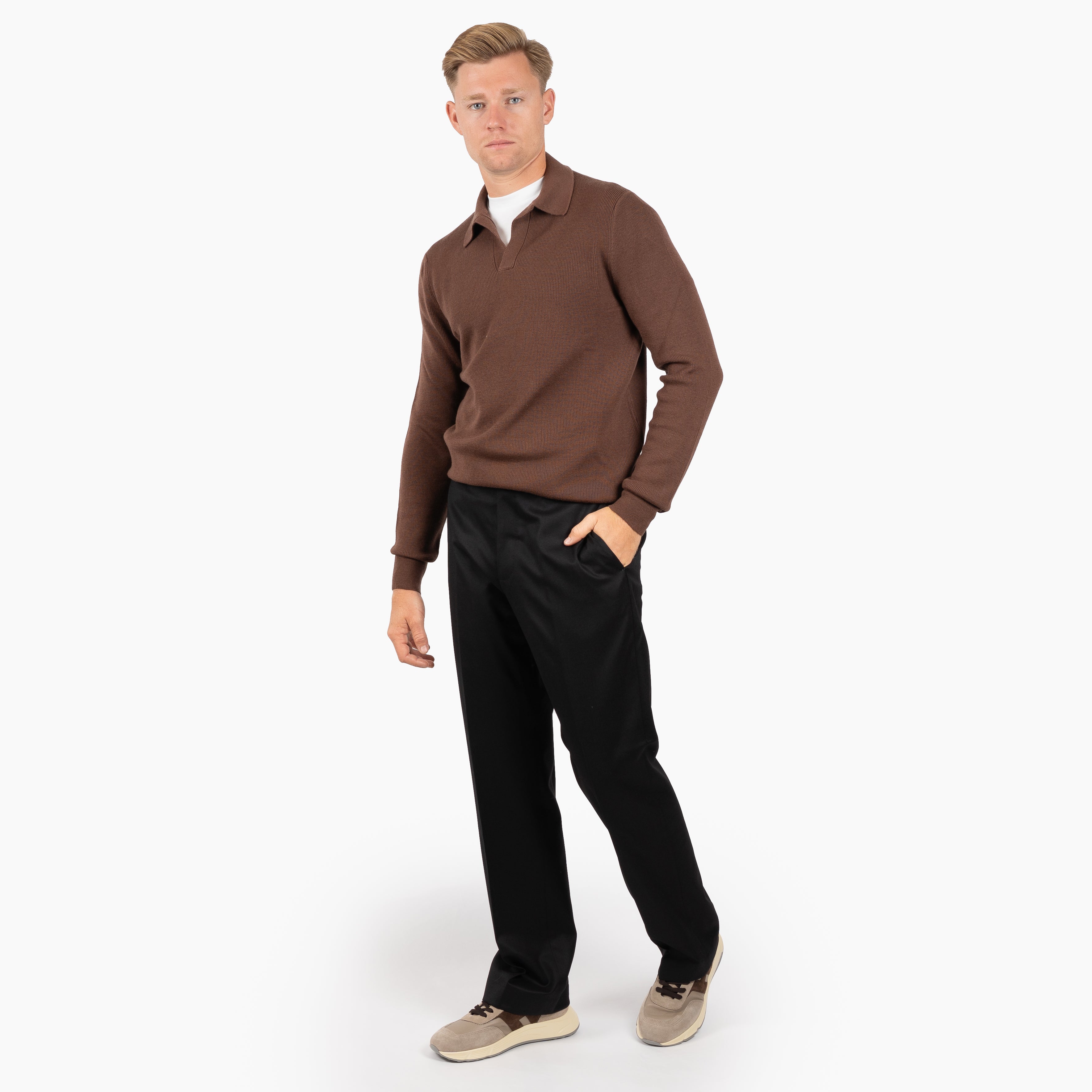 Berwich Pantalon Zwart | Lucano Elax Vitale Barberis