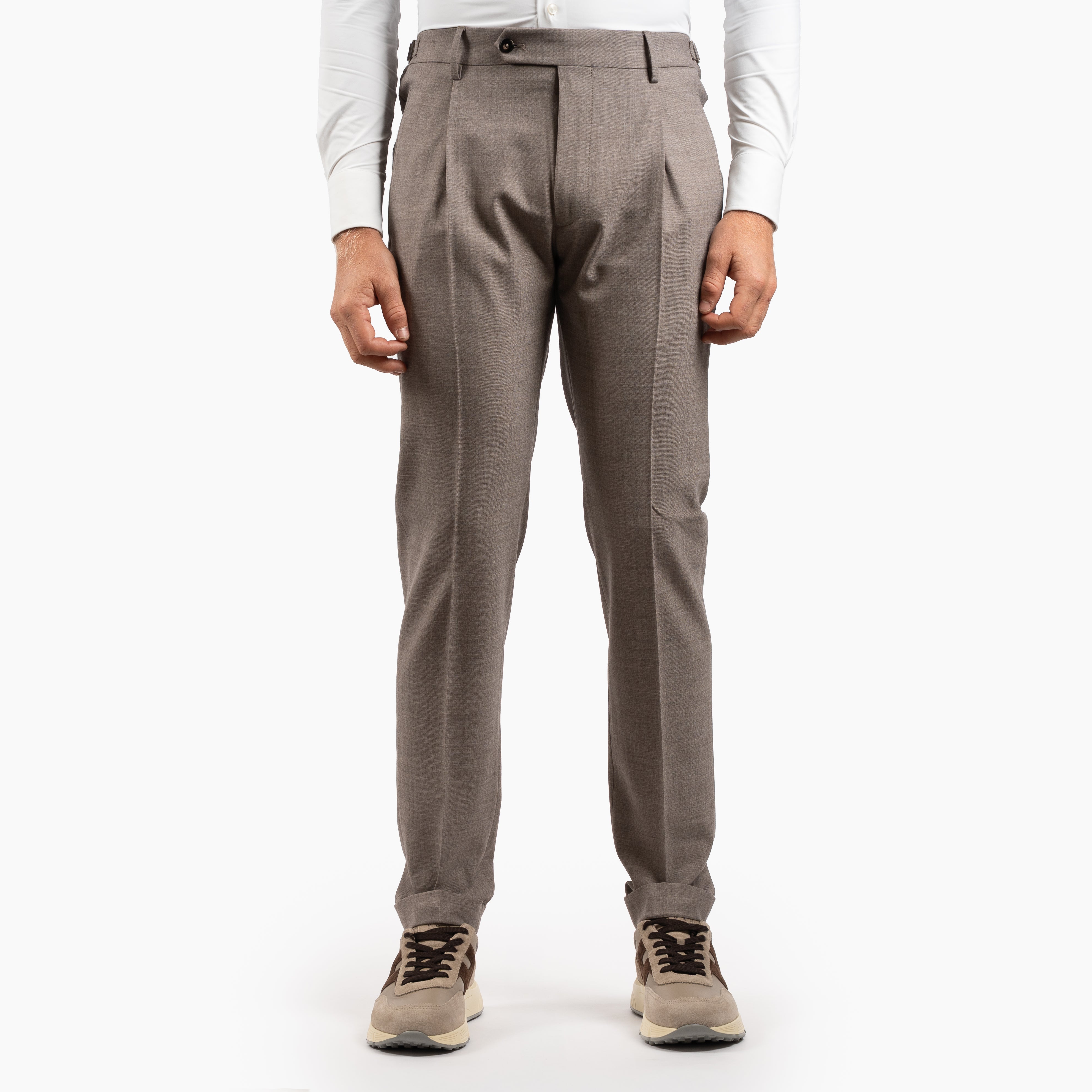 Berwich Pantalon Licht Bruin | Retrolong