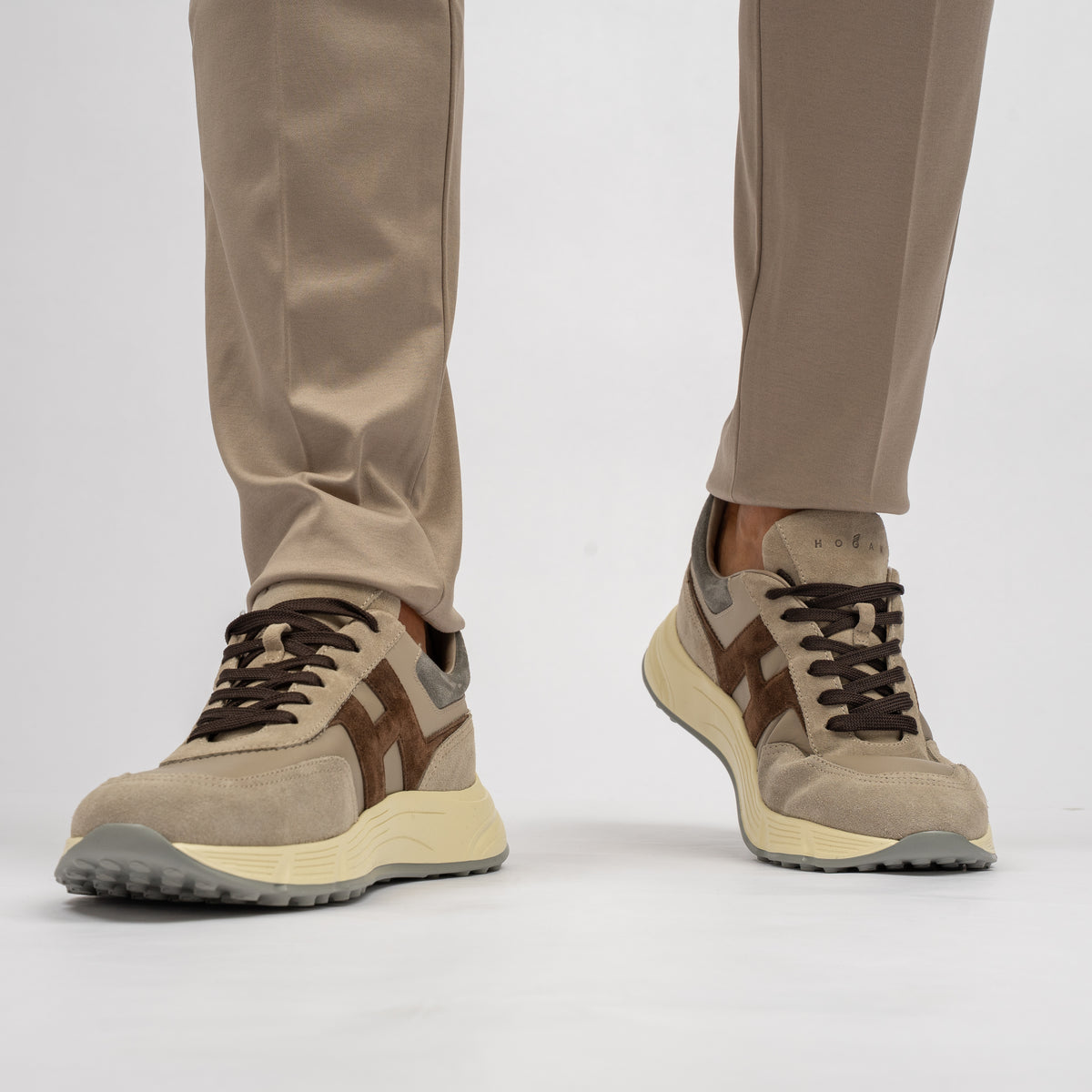 Valenza Pantalon Beige | Supima Tapered Trousers