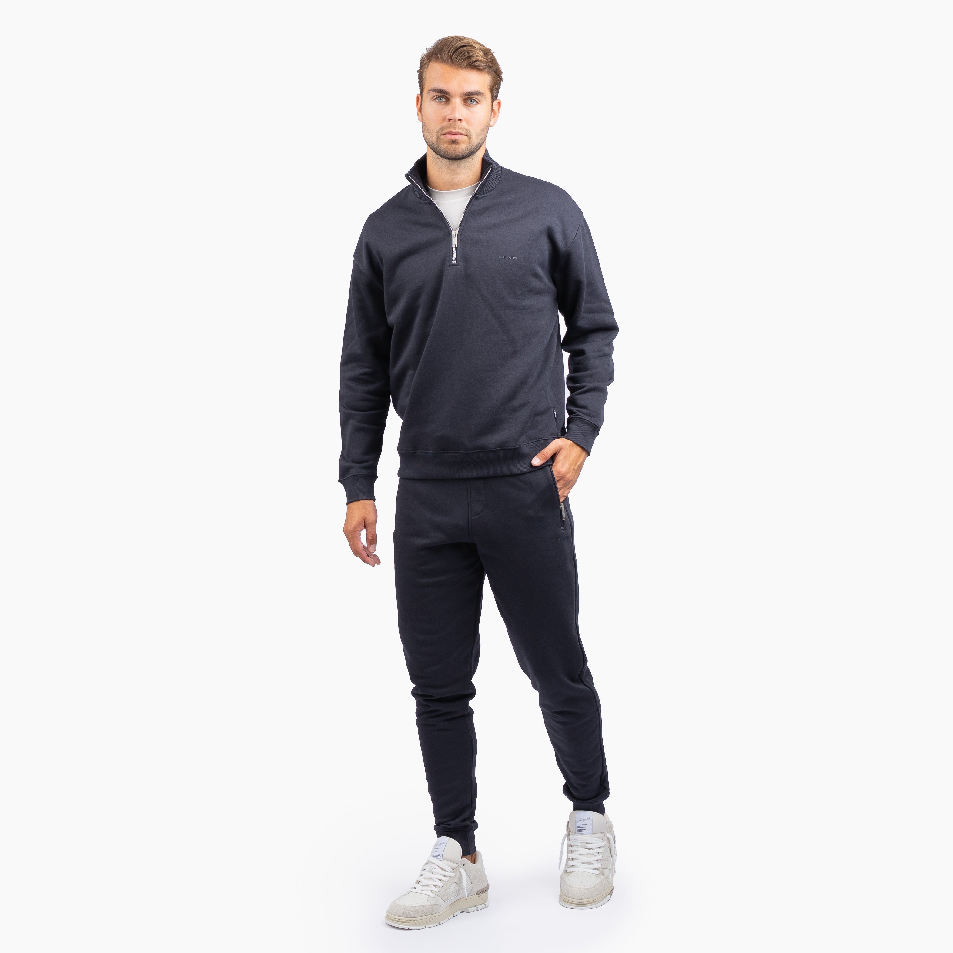 Genti Joggingbroek Blauw | Cotton