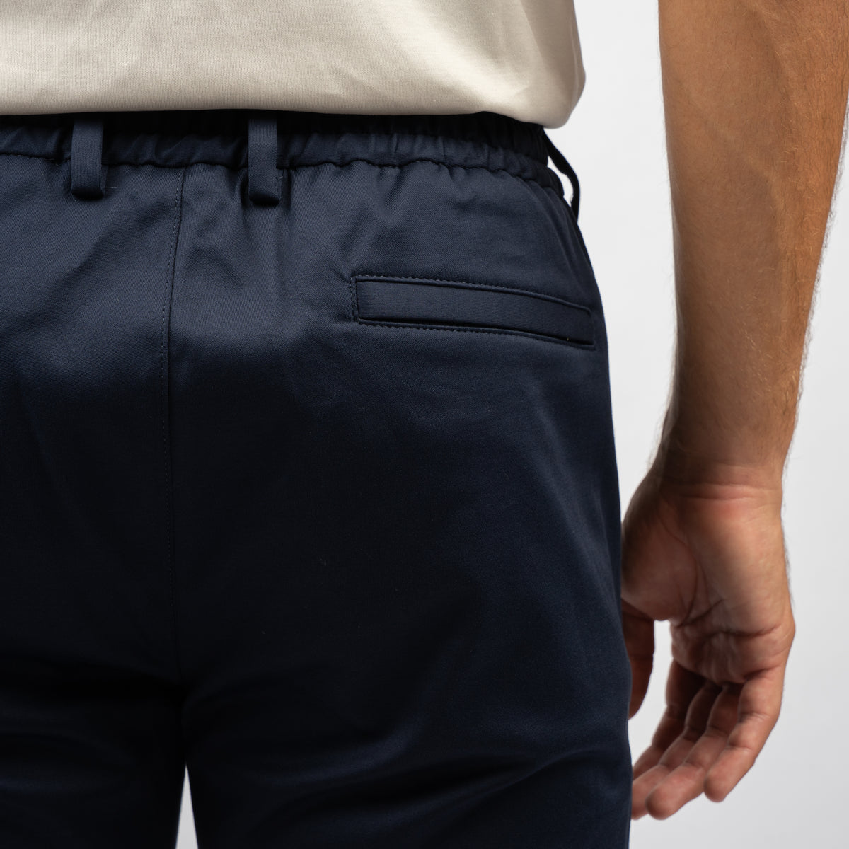 Valenza Pantalon Blauw | Supima Tapered Trousers