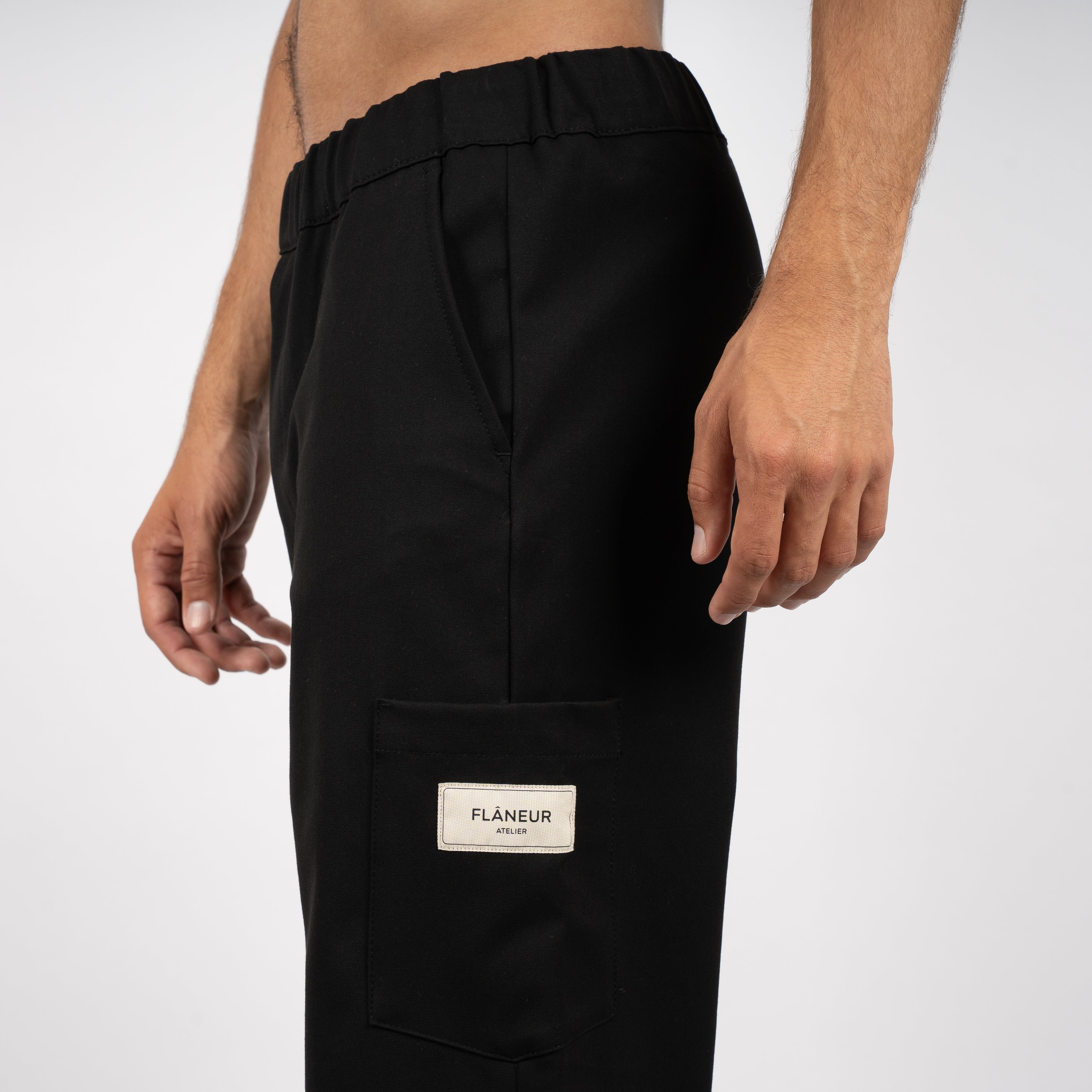 Flaneur Pantalon Zwart | Atelier Tailored Trousers