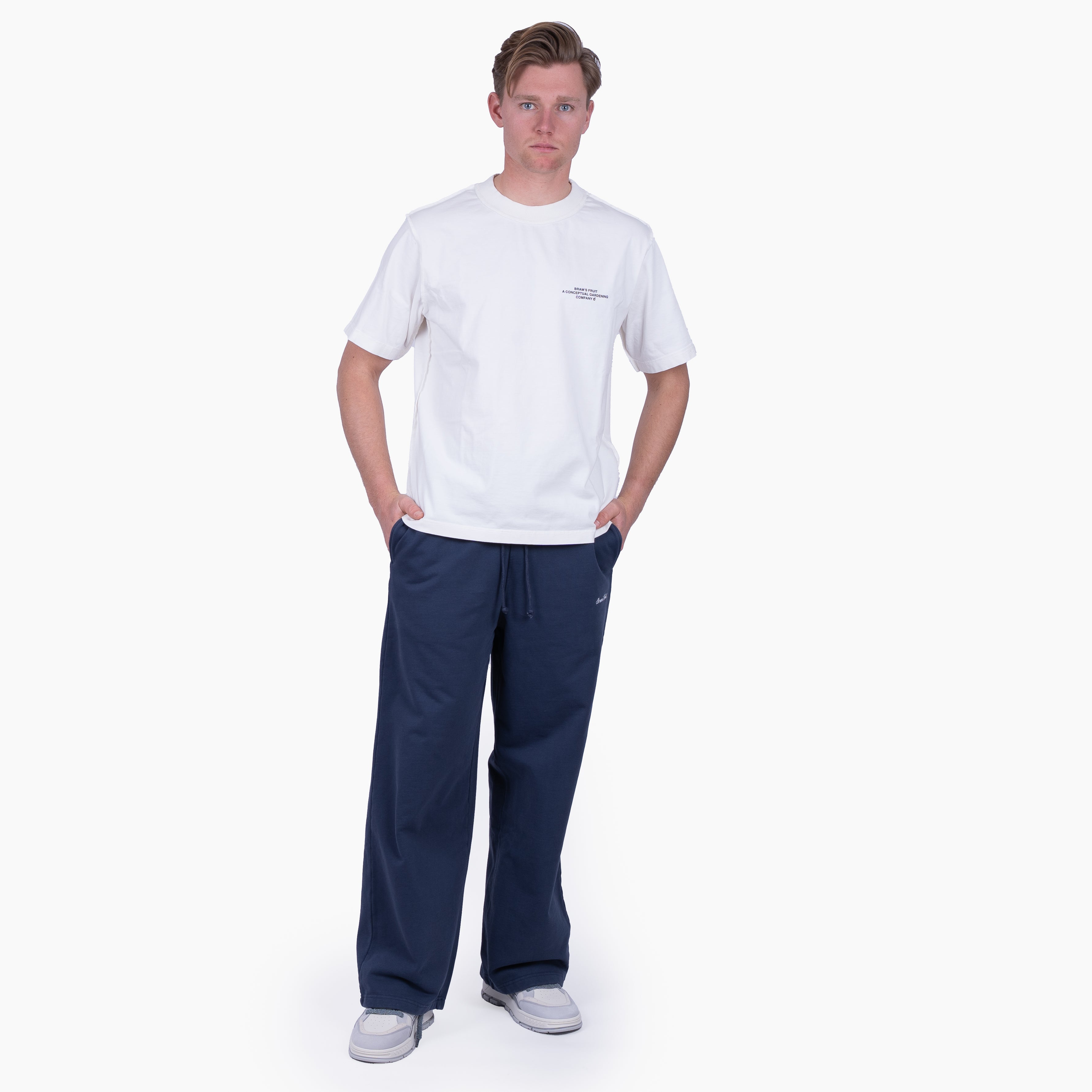 Bram's Fruit Joggingbroek Blauw | Script Logo