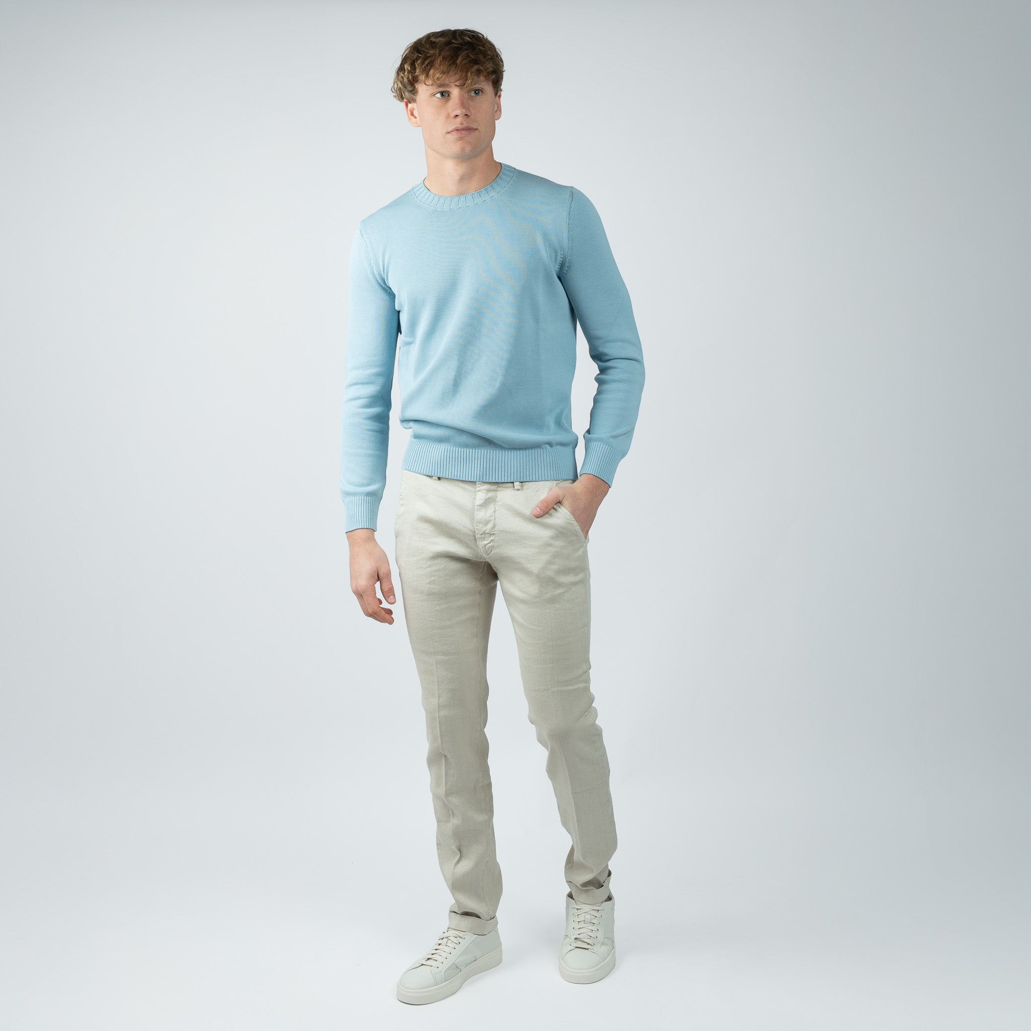 Mason's Linnen Chino Grijs | Torino