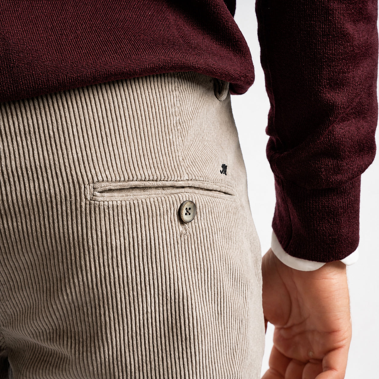 Mason's Chino Corduroy Taupe | Torino