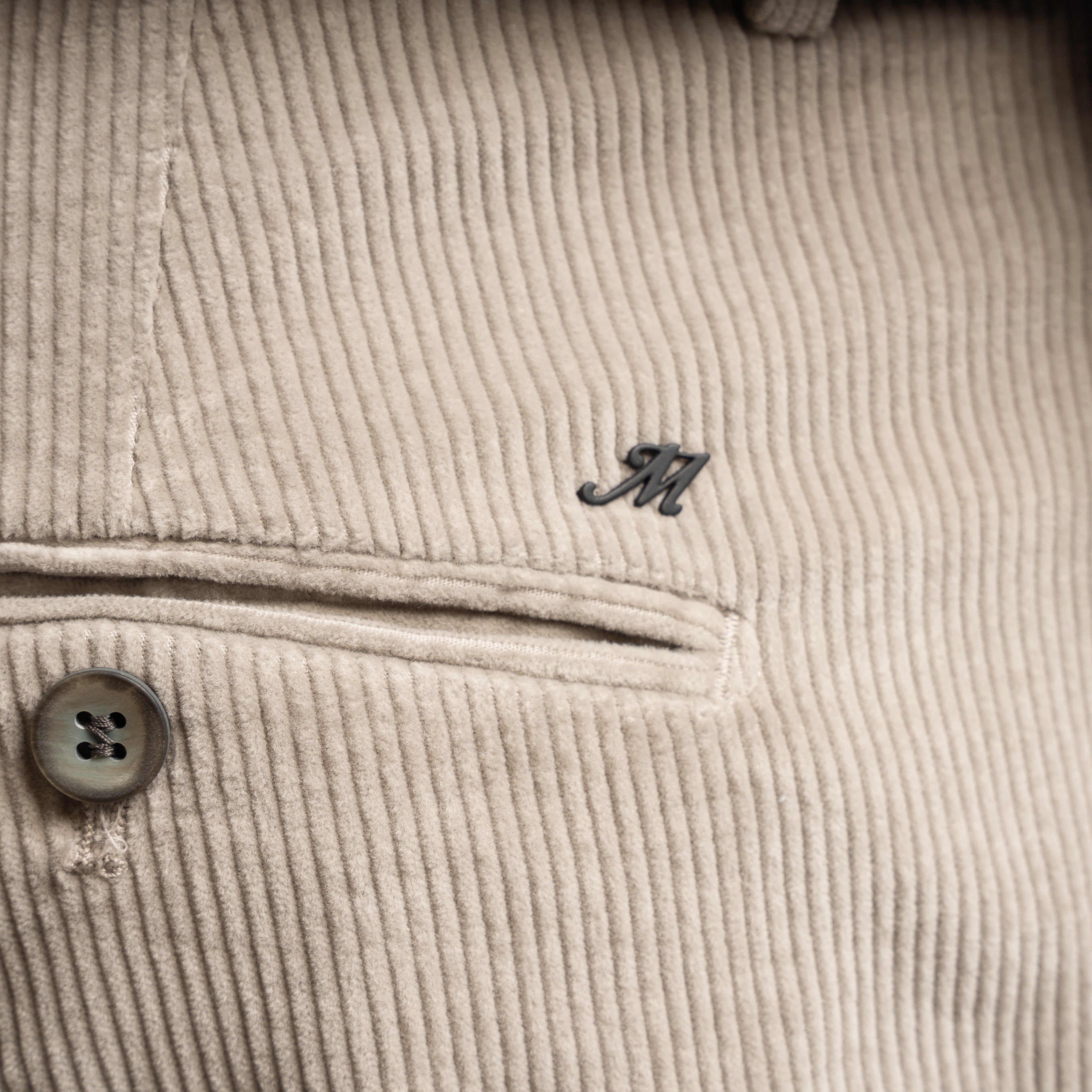 Mason's Chino Corduroy Taupe | Torino