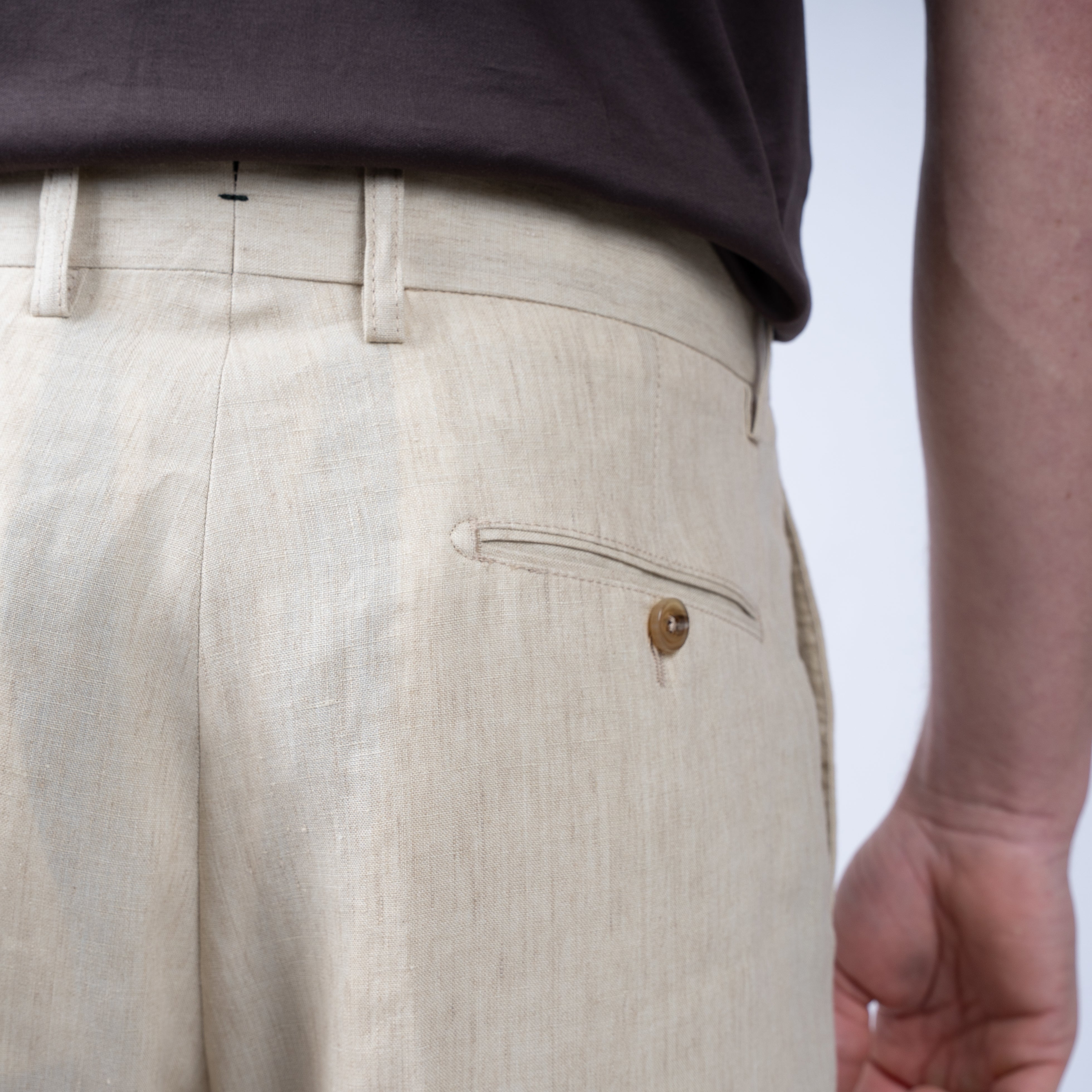 Berwich Linnen Chino Beige | Negroni-FF