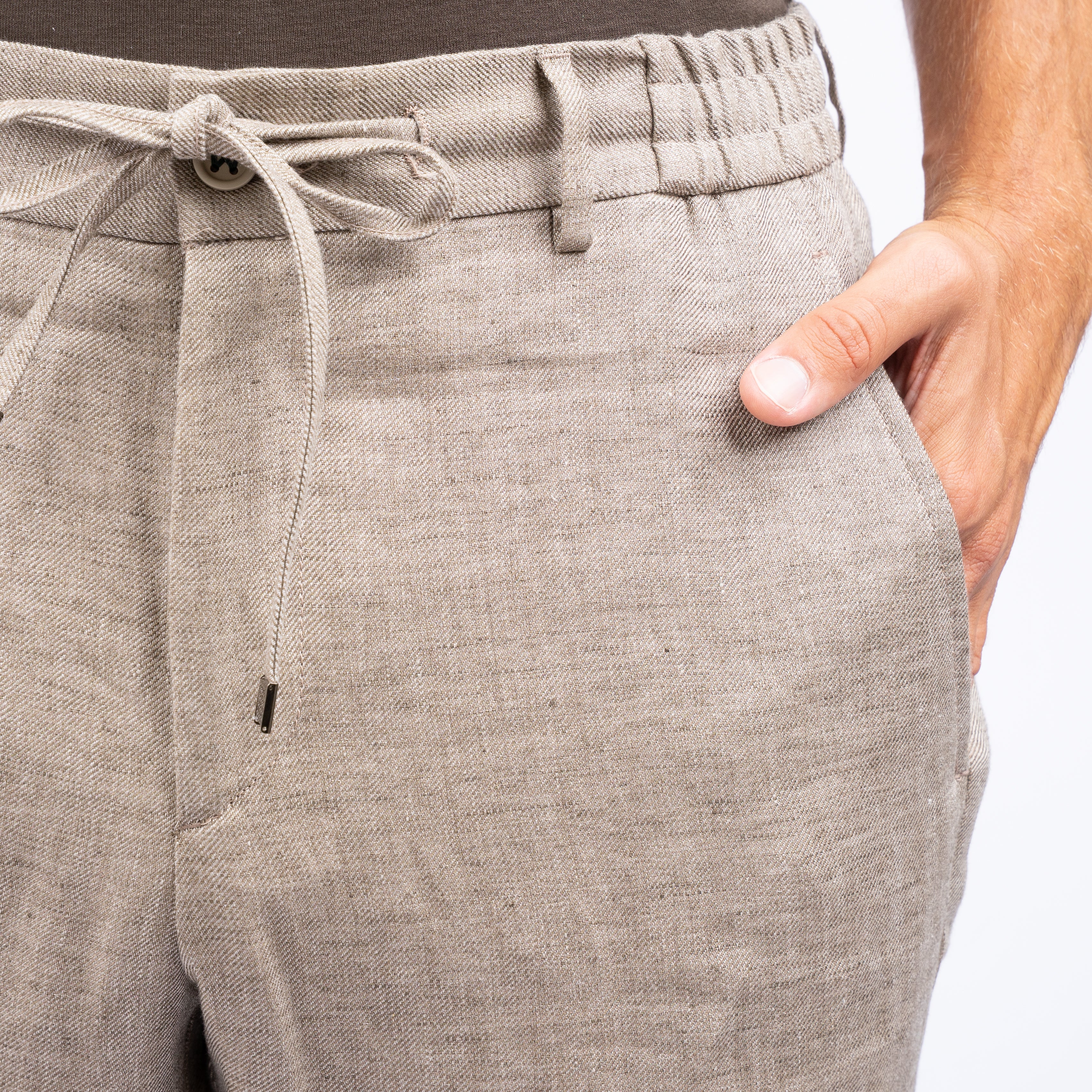 Berwich Linnen Broek Beige | Spiaggia