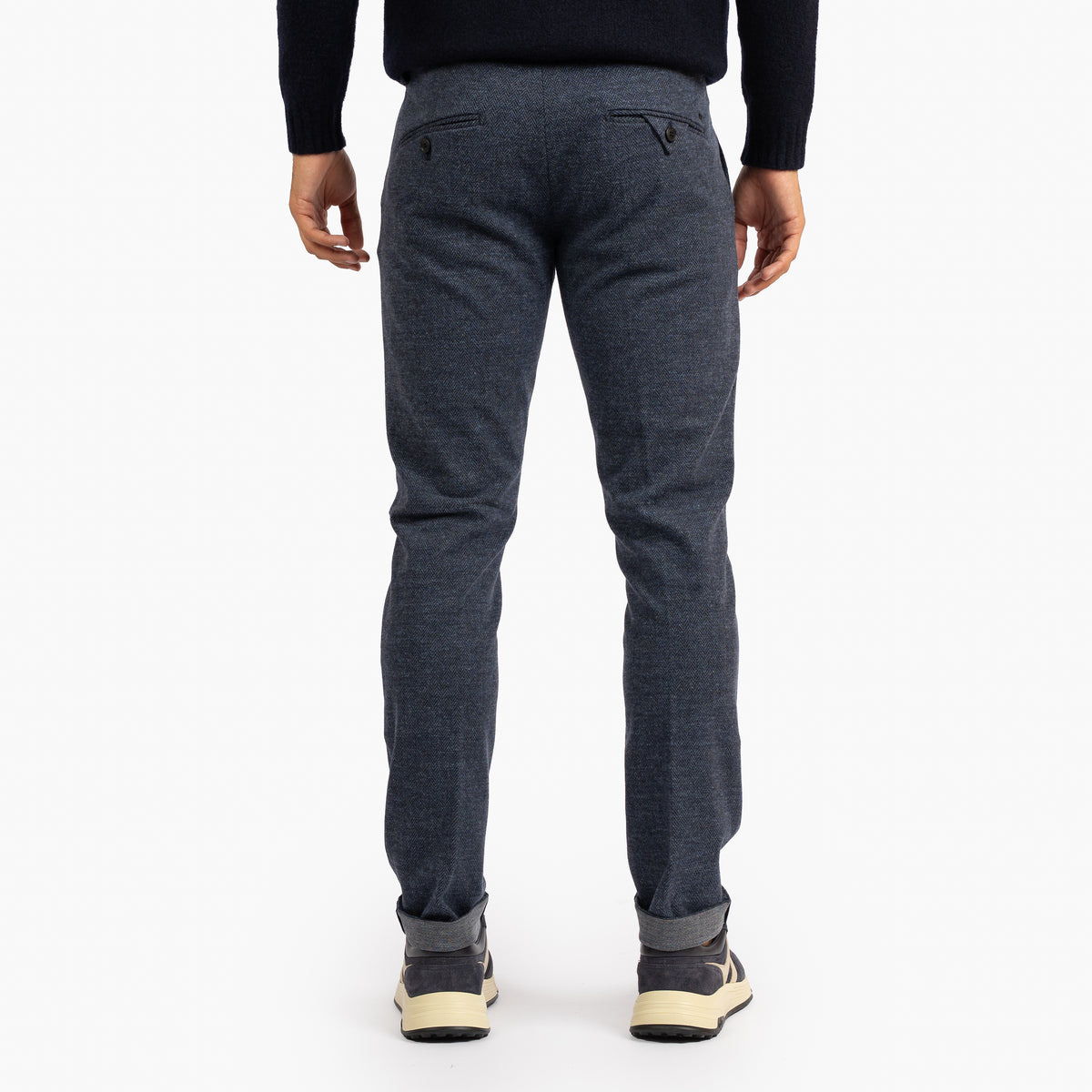 Mason's Chino Blauw Visgraat | Torino Jog