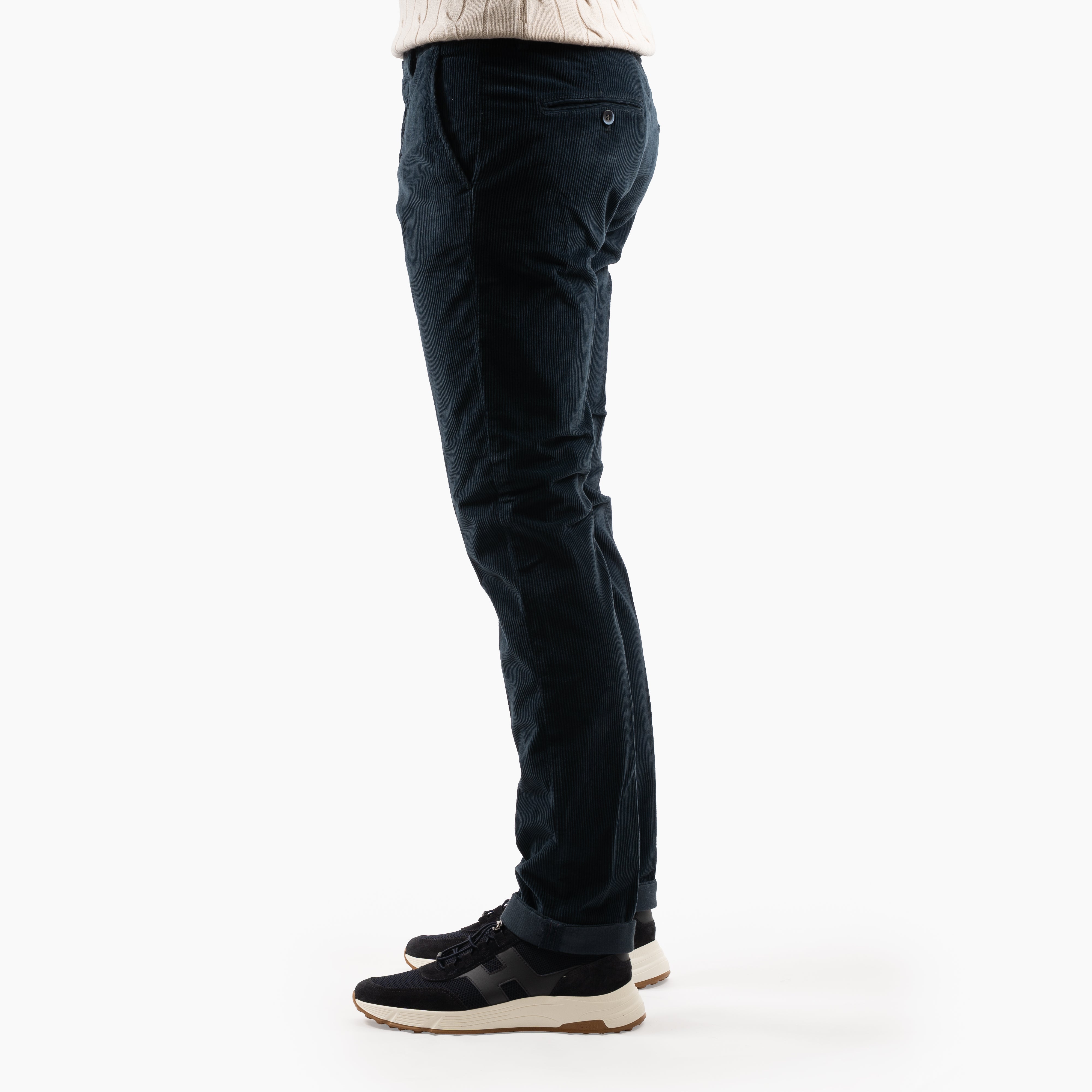 Mason's Chino Corduroy Blauw | Torino