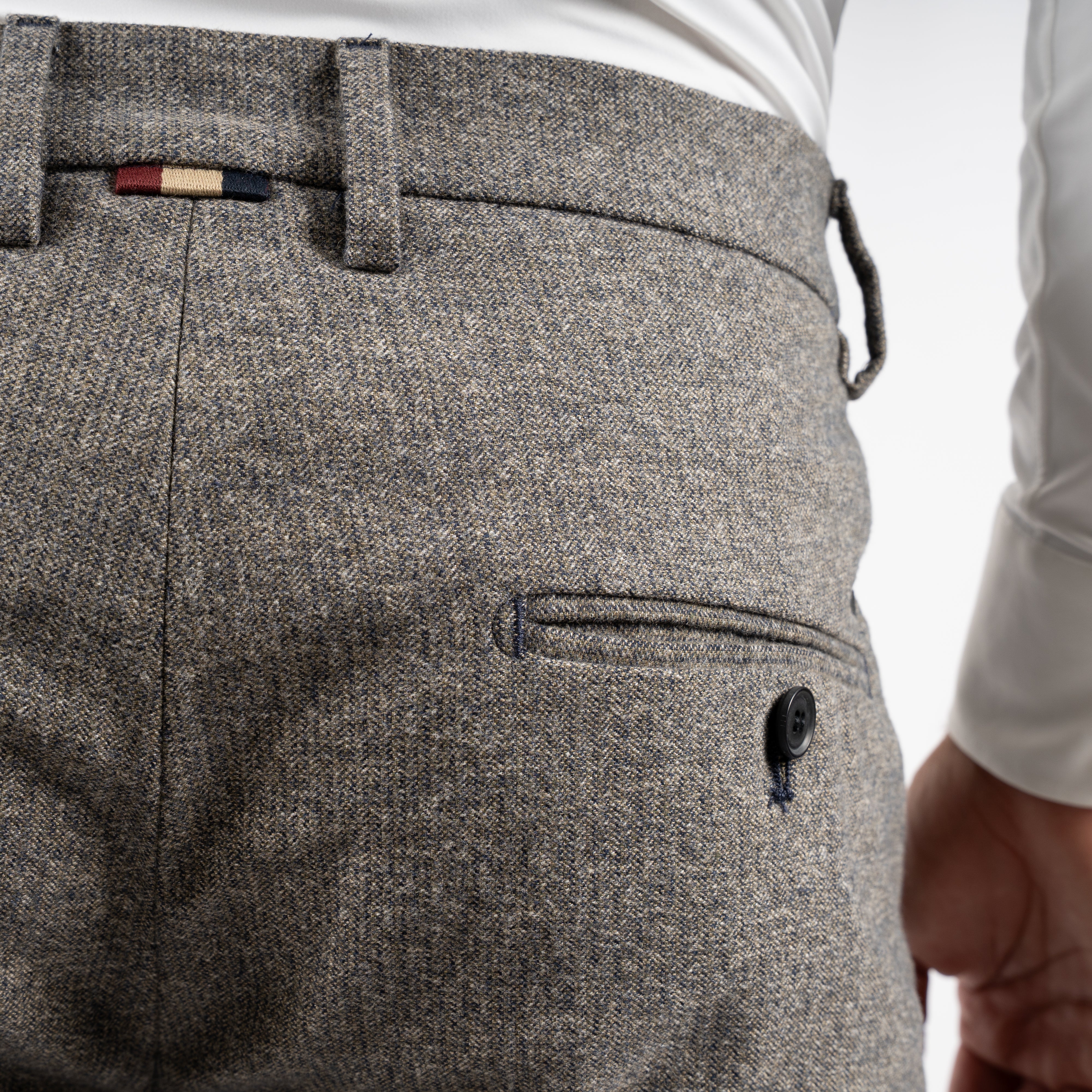 Mason's Chino Grijs Visgraat | Torino