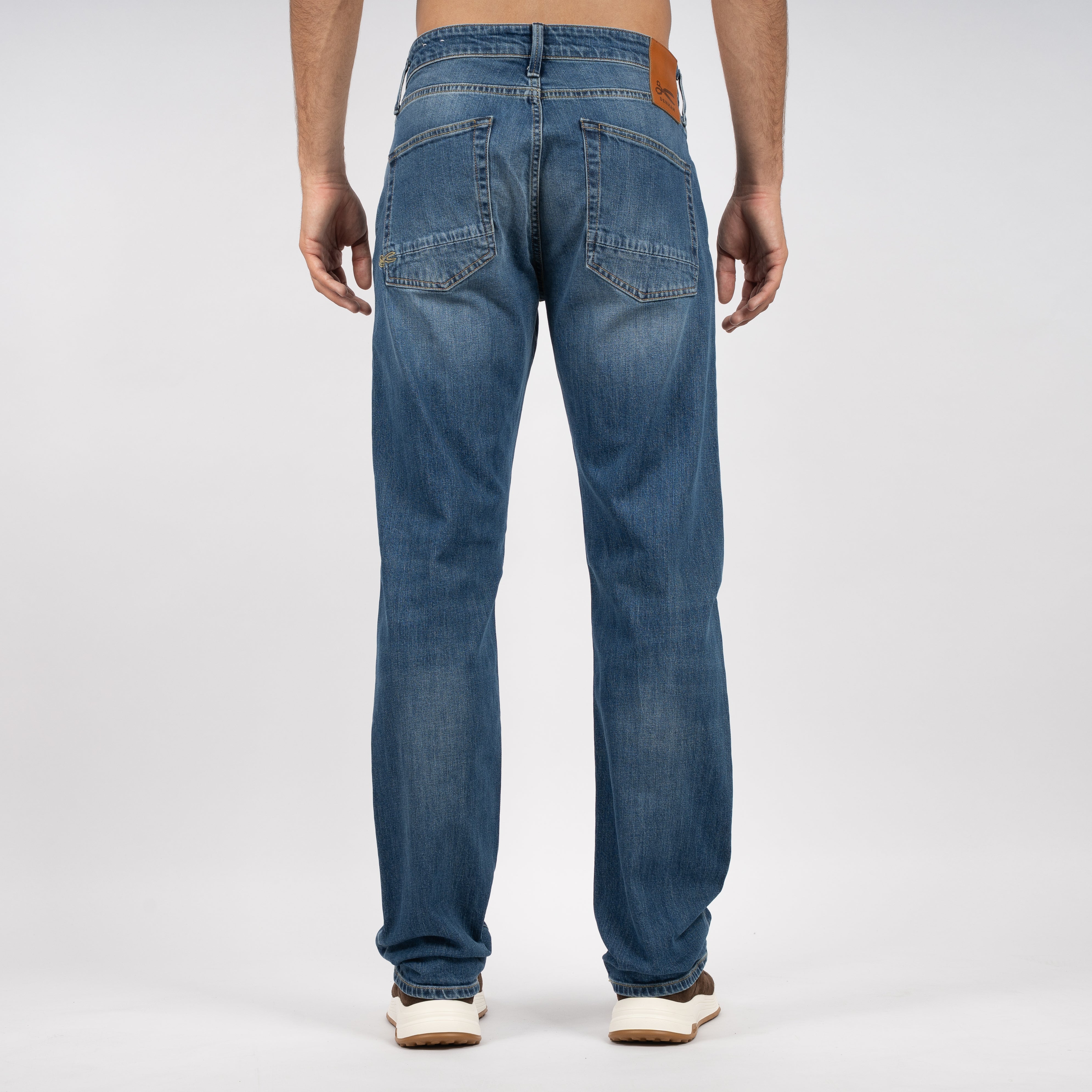 Denham Jeans Middenblauw | Ridge Straight Fit