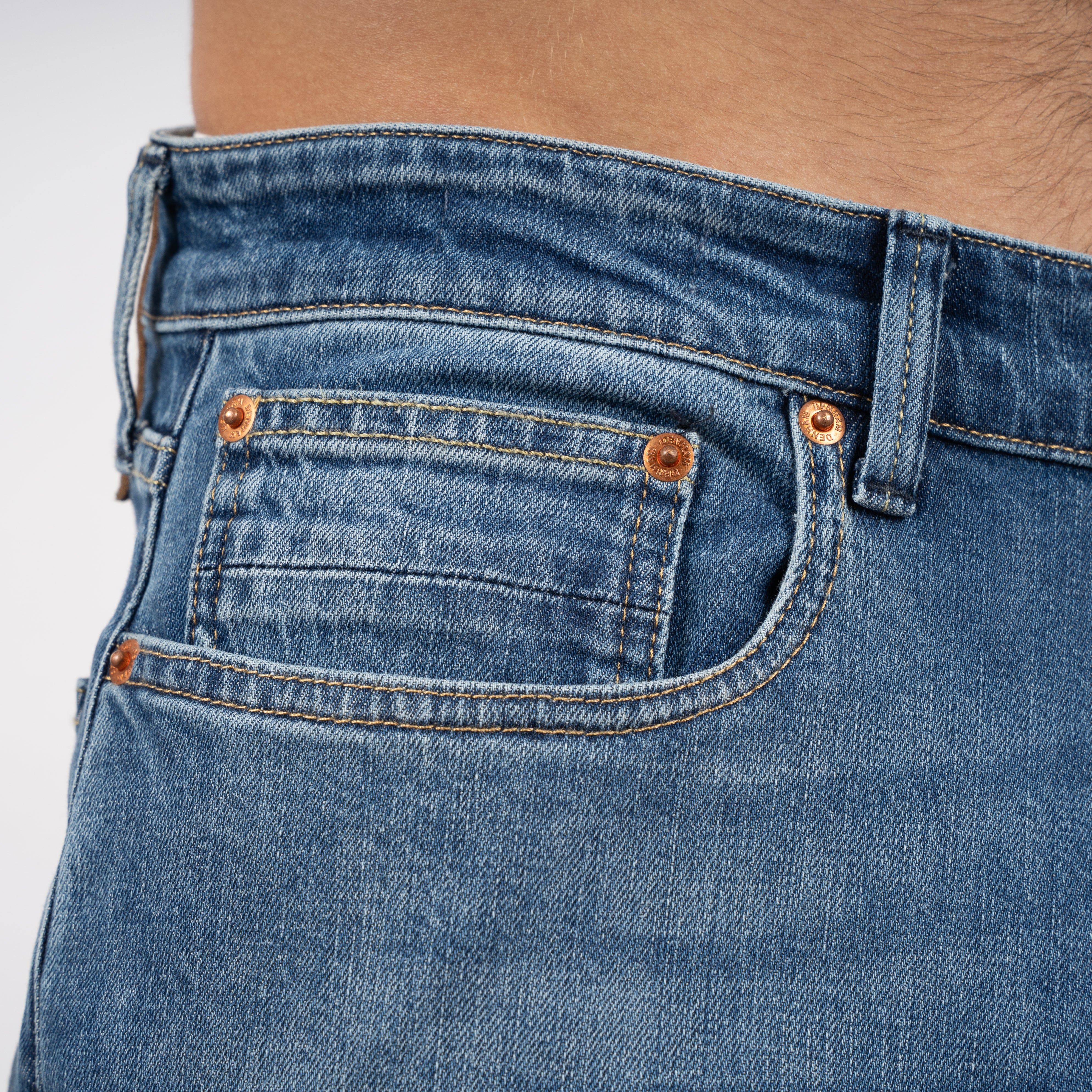 Denham Jeans Middenblauw | Ridge Straight Fit