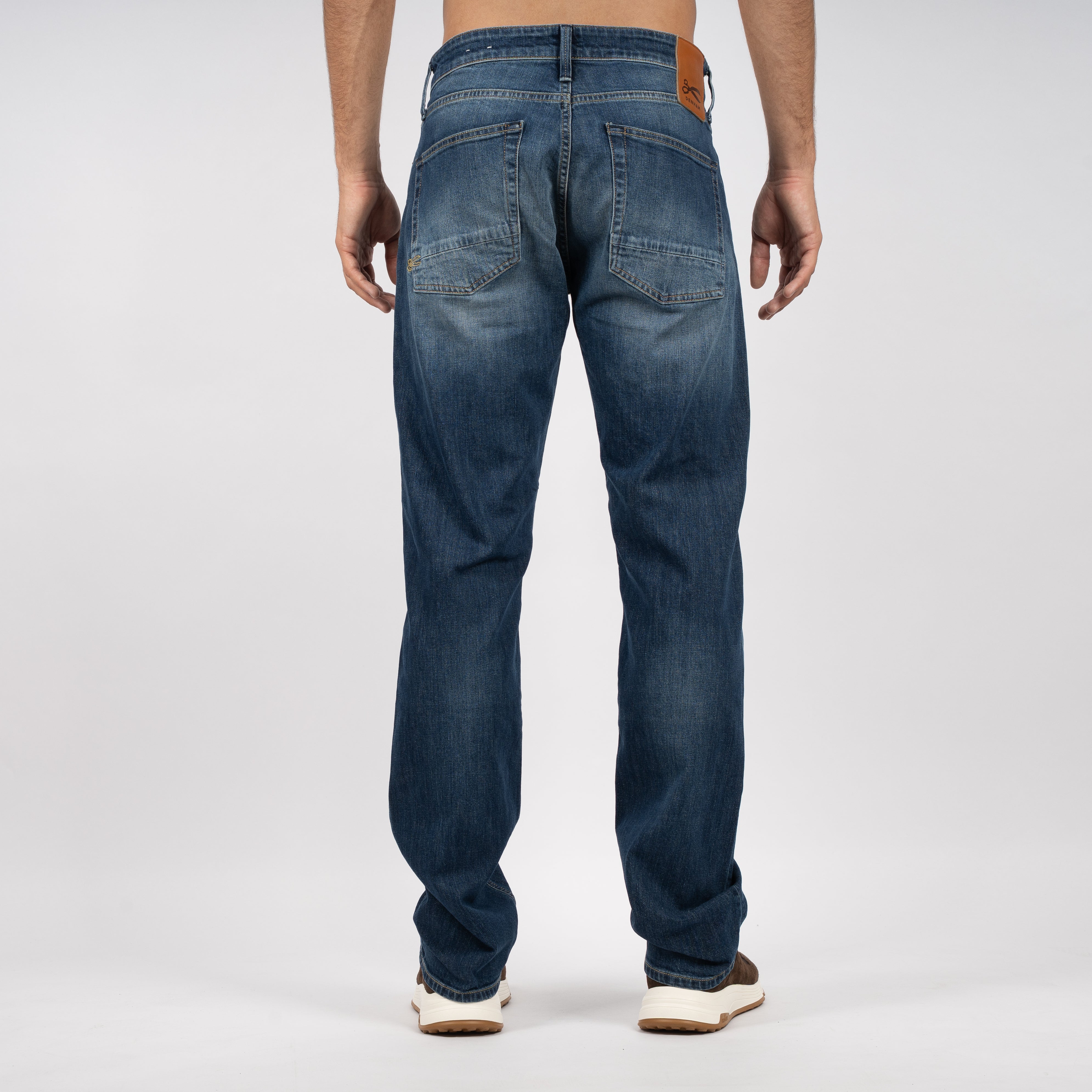 Denham Jeans Donkerblauw | Ridge Straight Fit