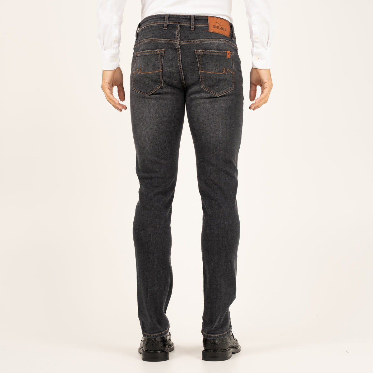 Atelier Noterman Jeans Donkergrijs | Slim Fit