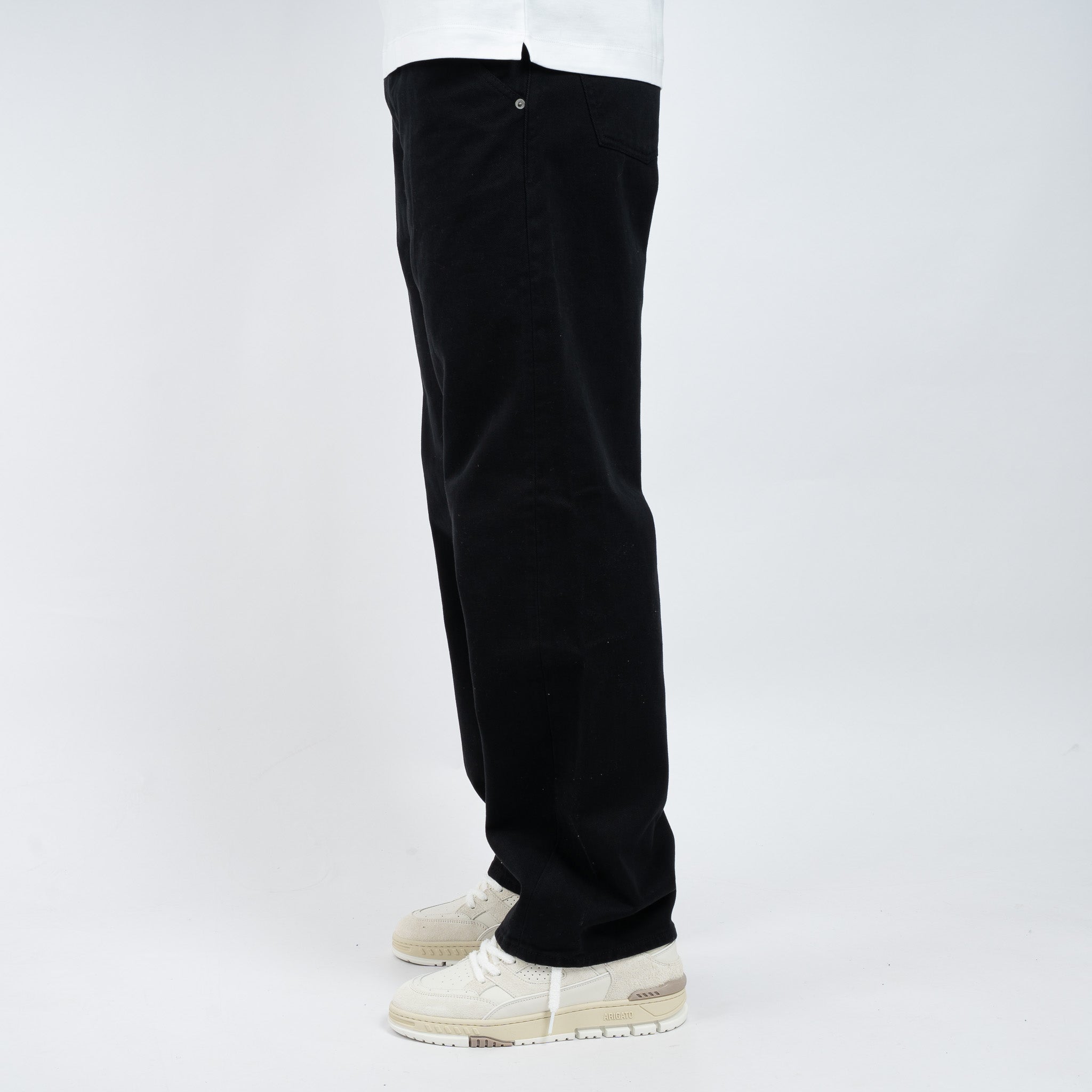 Olaf Jeans Zwart | Brushed Twill Denim Pant