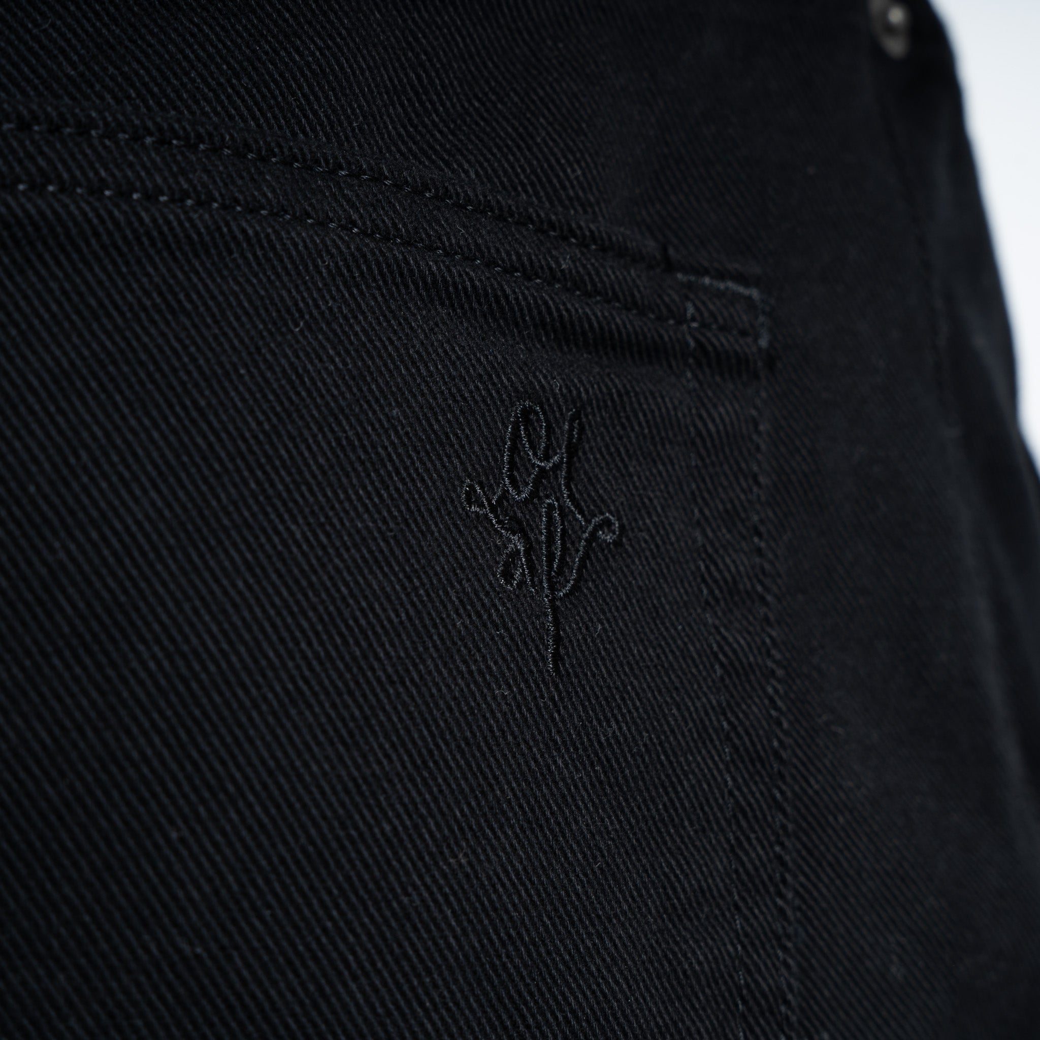 Olaf Jeans Zwart | Brushed Twill Denim Pant