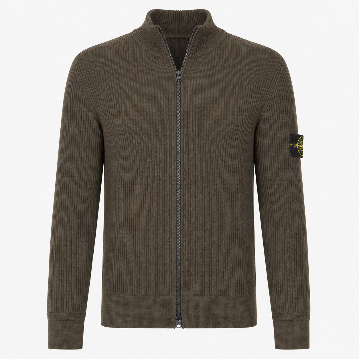 Stone Island Gebreid Vest Groen | Loose Fit RWS Wool