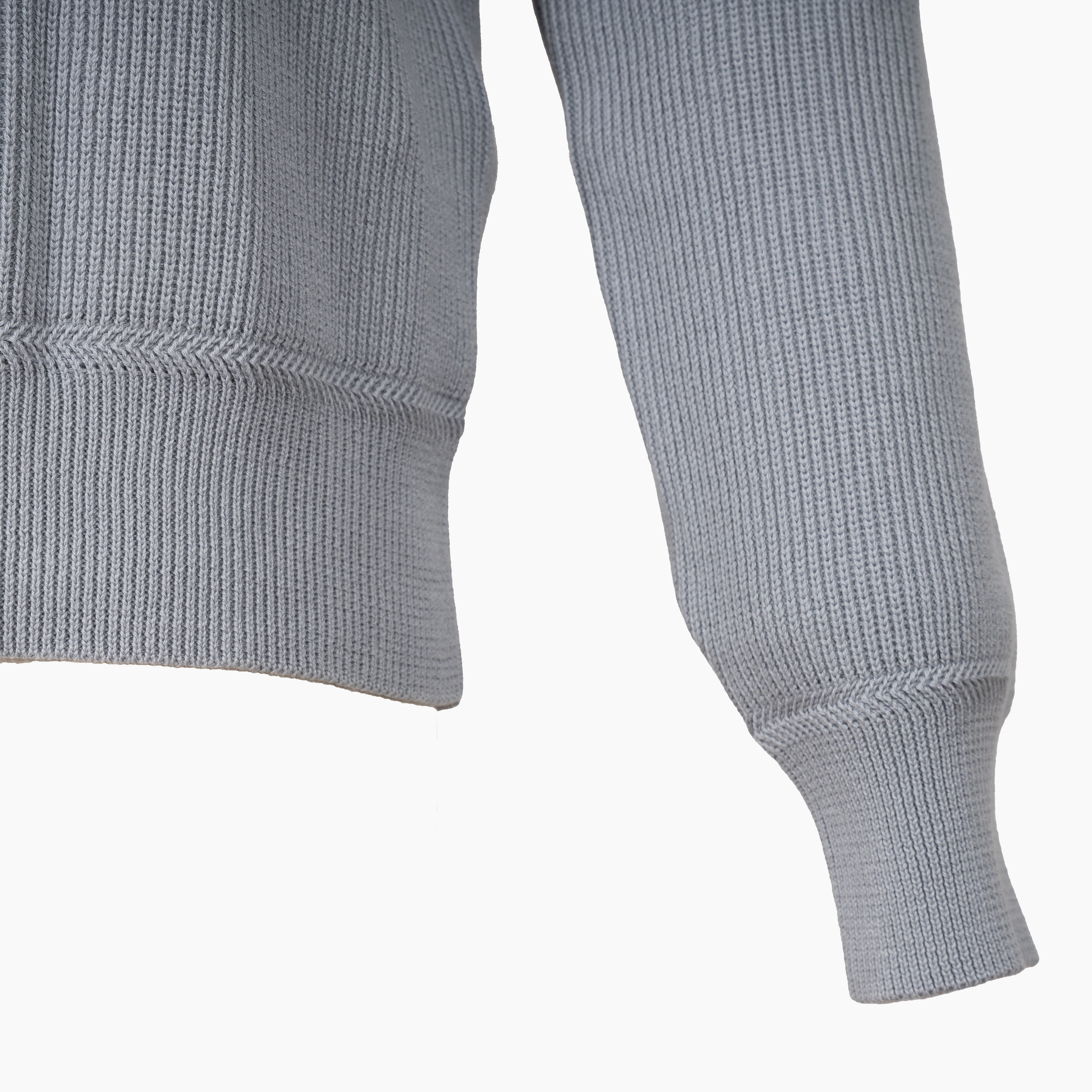 Stone Island Gebreide Trui met Rits Grijs | Soft Organic Cotton
