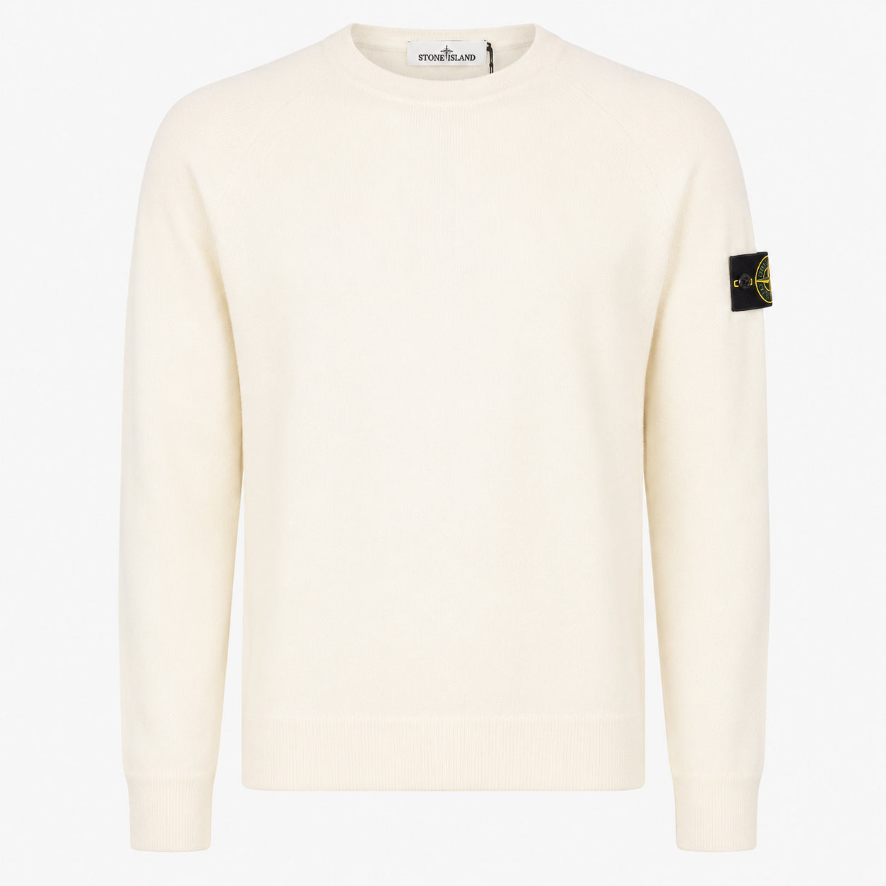 Stone Island Gebreide Trui Crème | Loose Fit Stretch RWS Wool