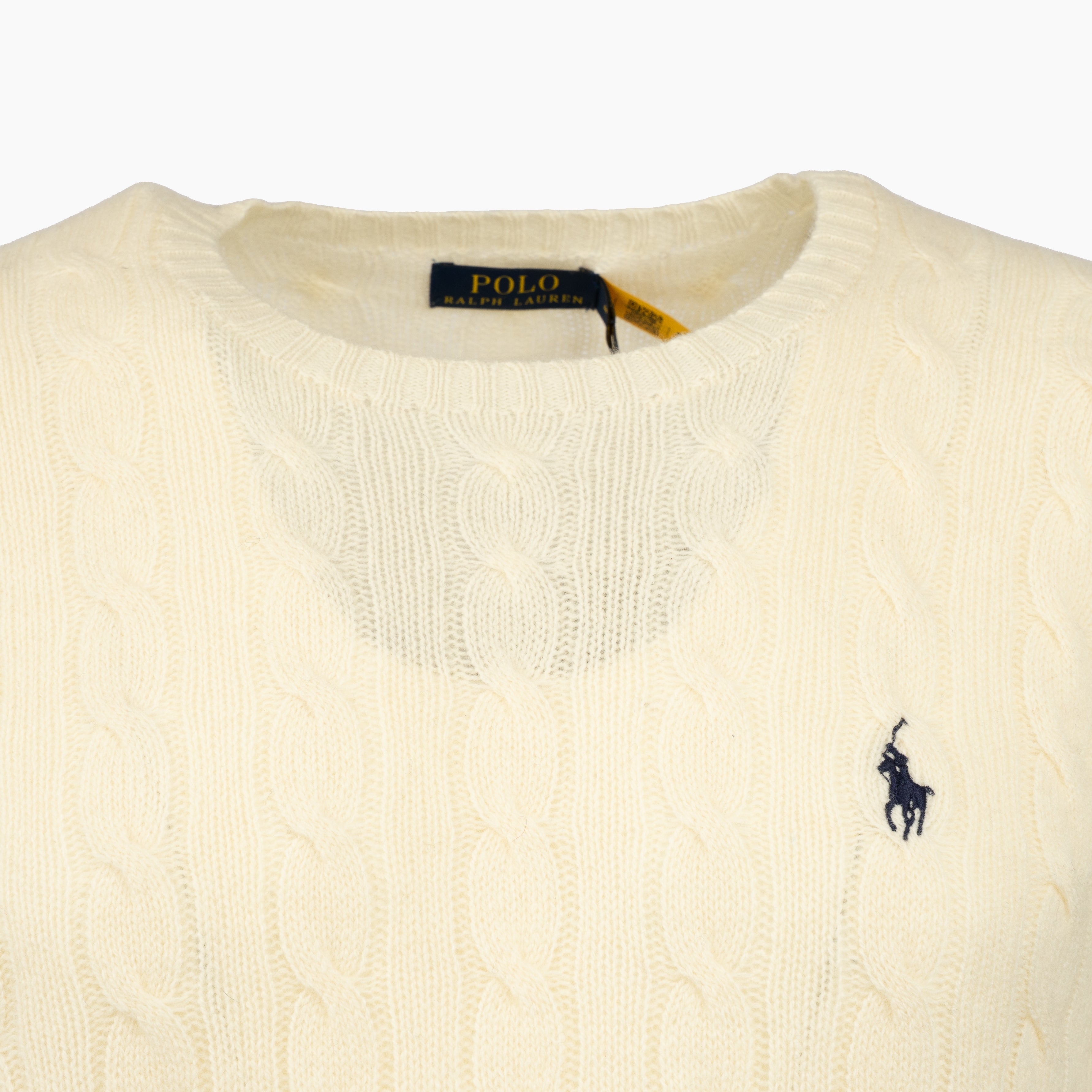 Ralph Lauren Gebreide Kabeltrui Crème | Cable-Knit