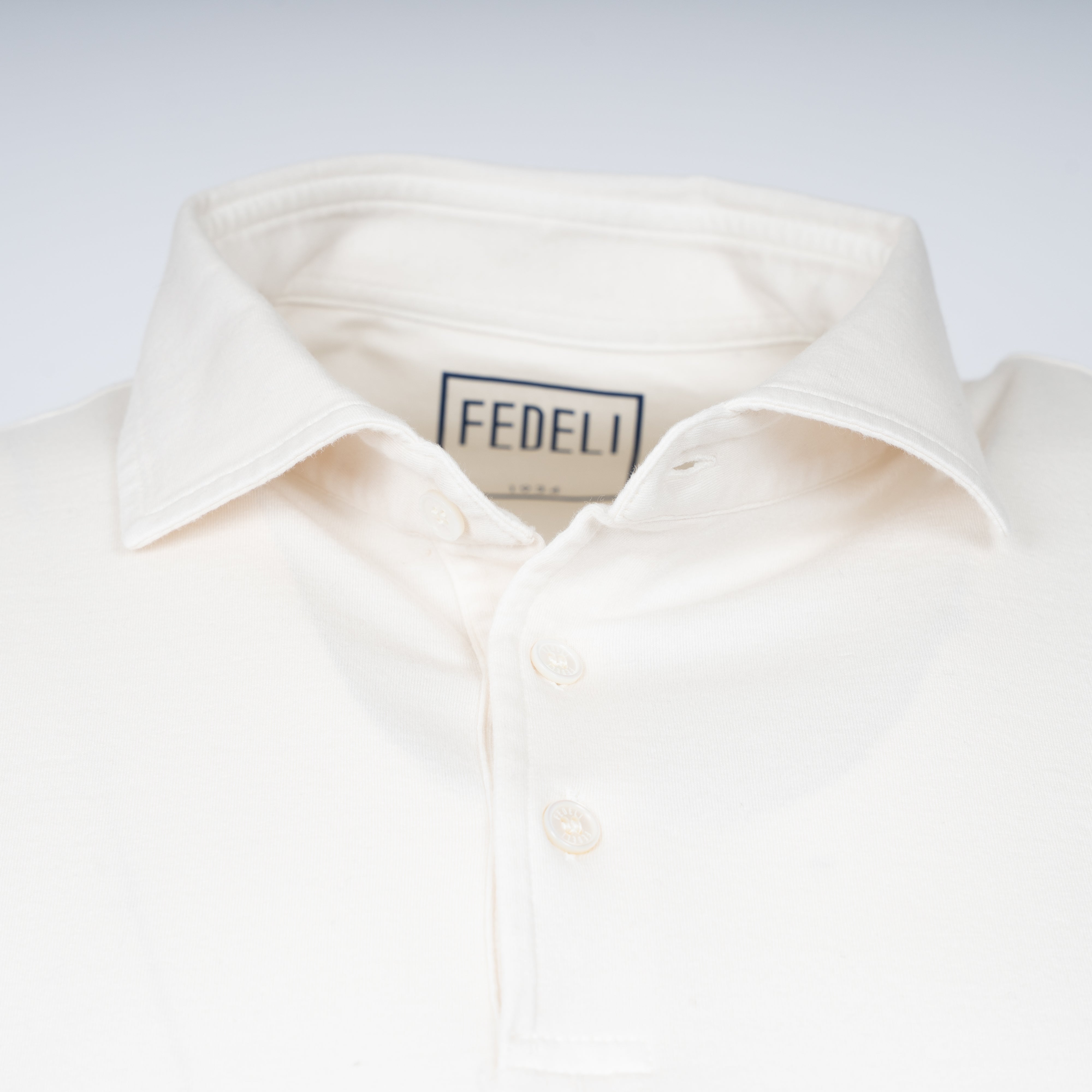 Fedeli Polo Wit | Jersey Cotton Flex