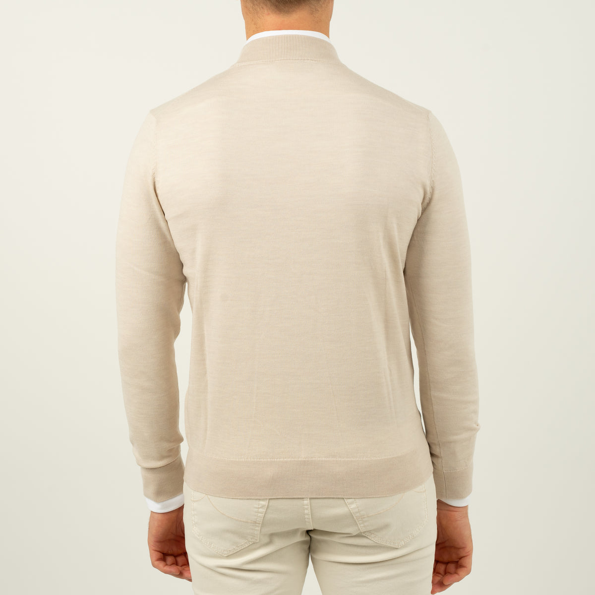 SEVEN DIALS Gebreide Turtleneck Trui Beige | Goy