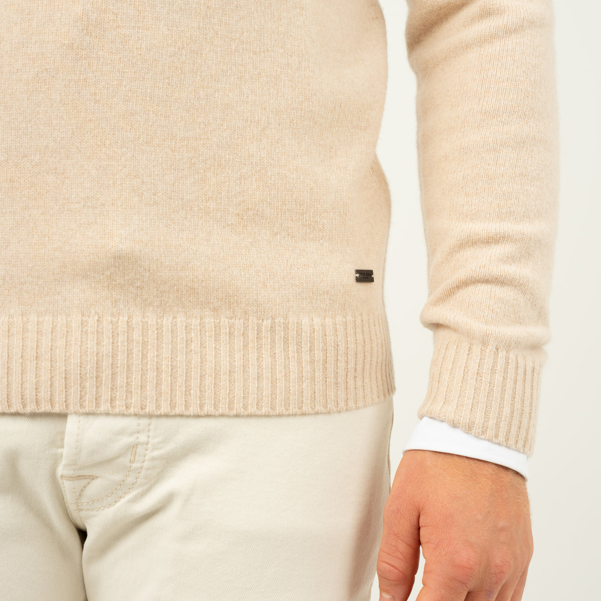 SEVEN DIALS Gebreide Trui Beige | Lusaka