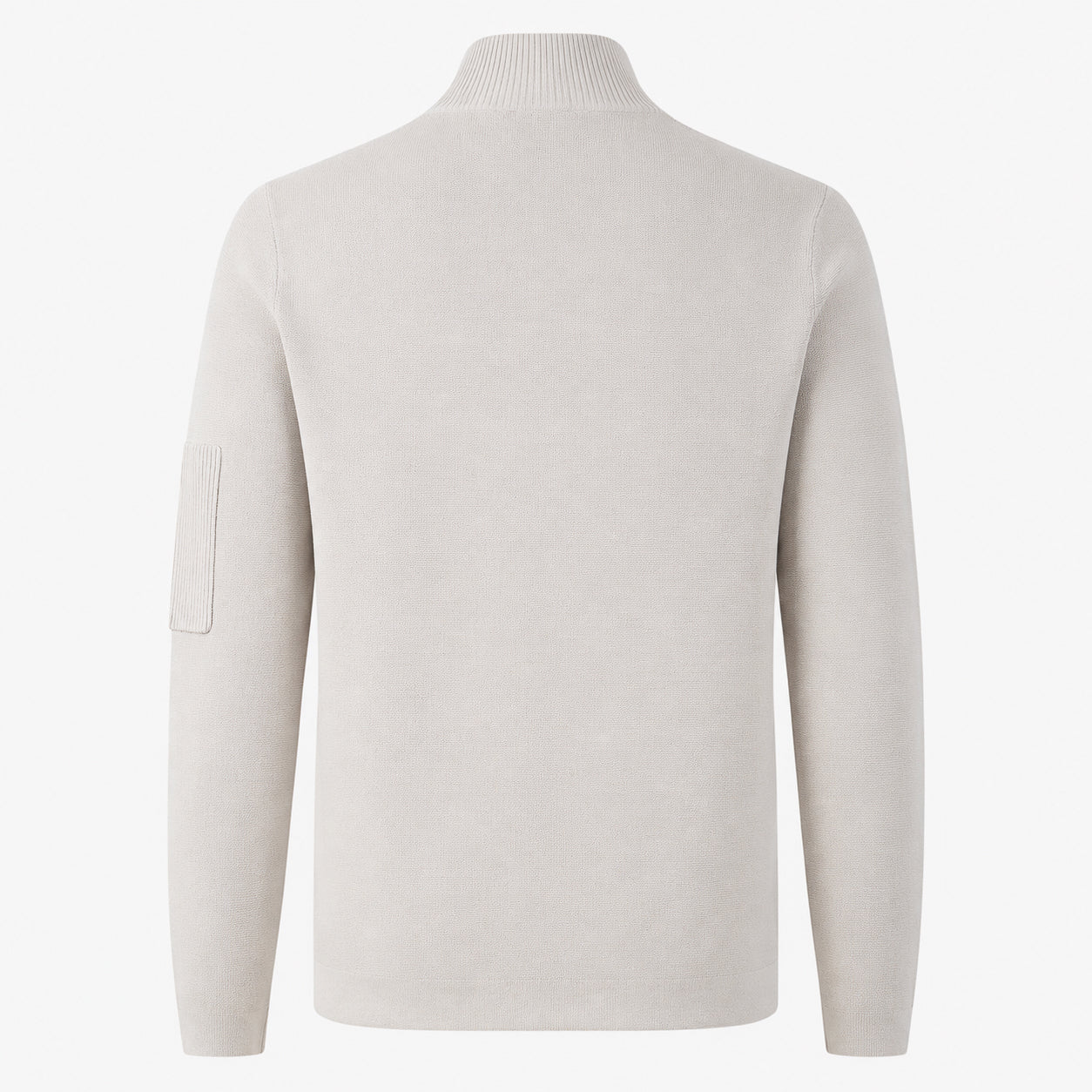 Genti Technische Trui met Rits Beige | Cool Dry