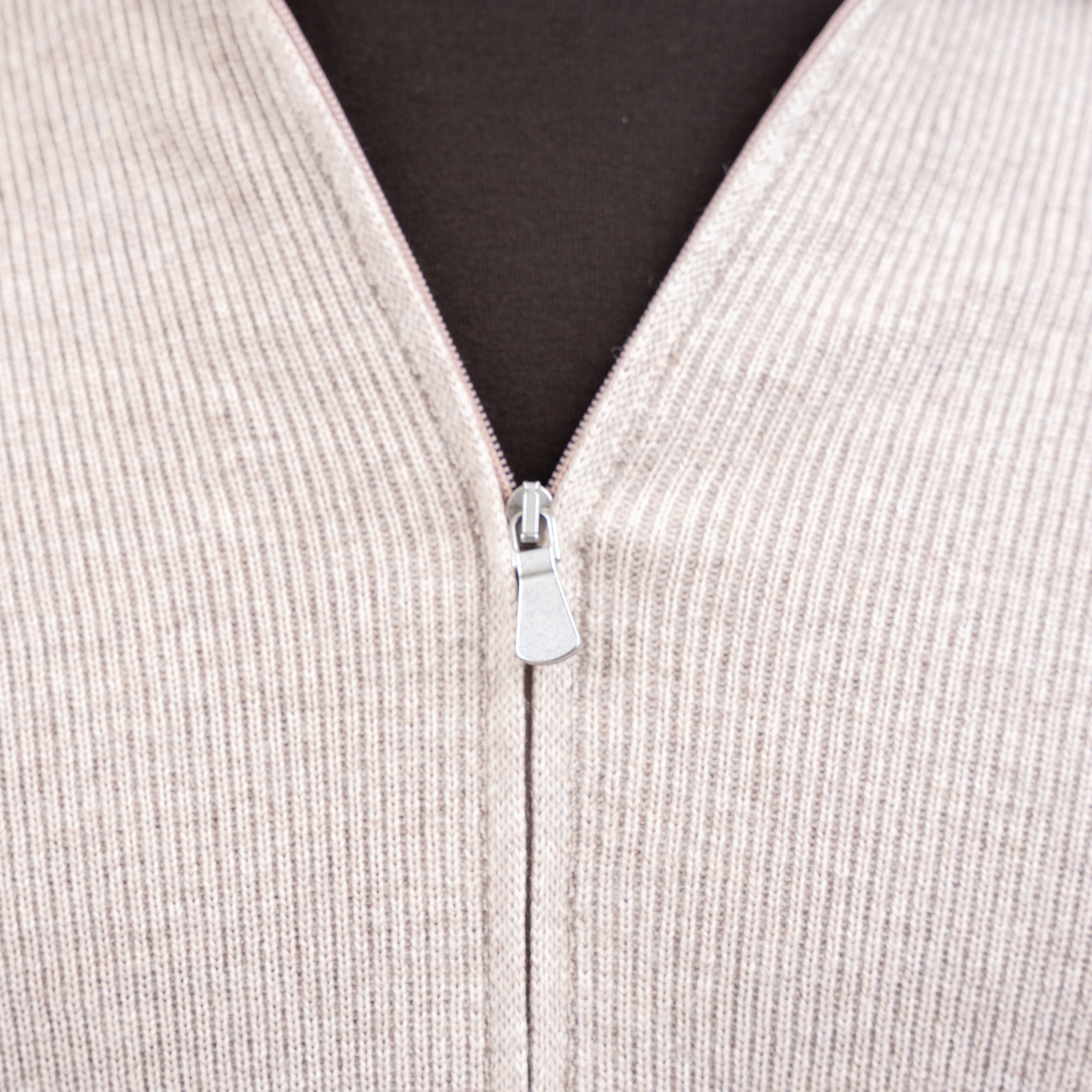 Gran Sasso Vest Beige | Extrafine Merino