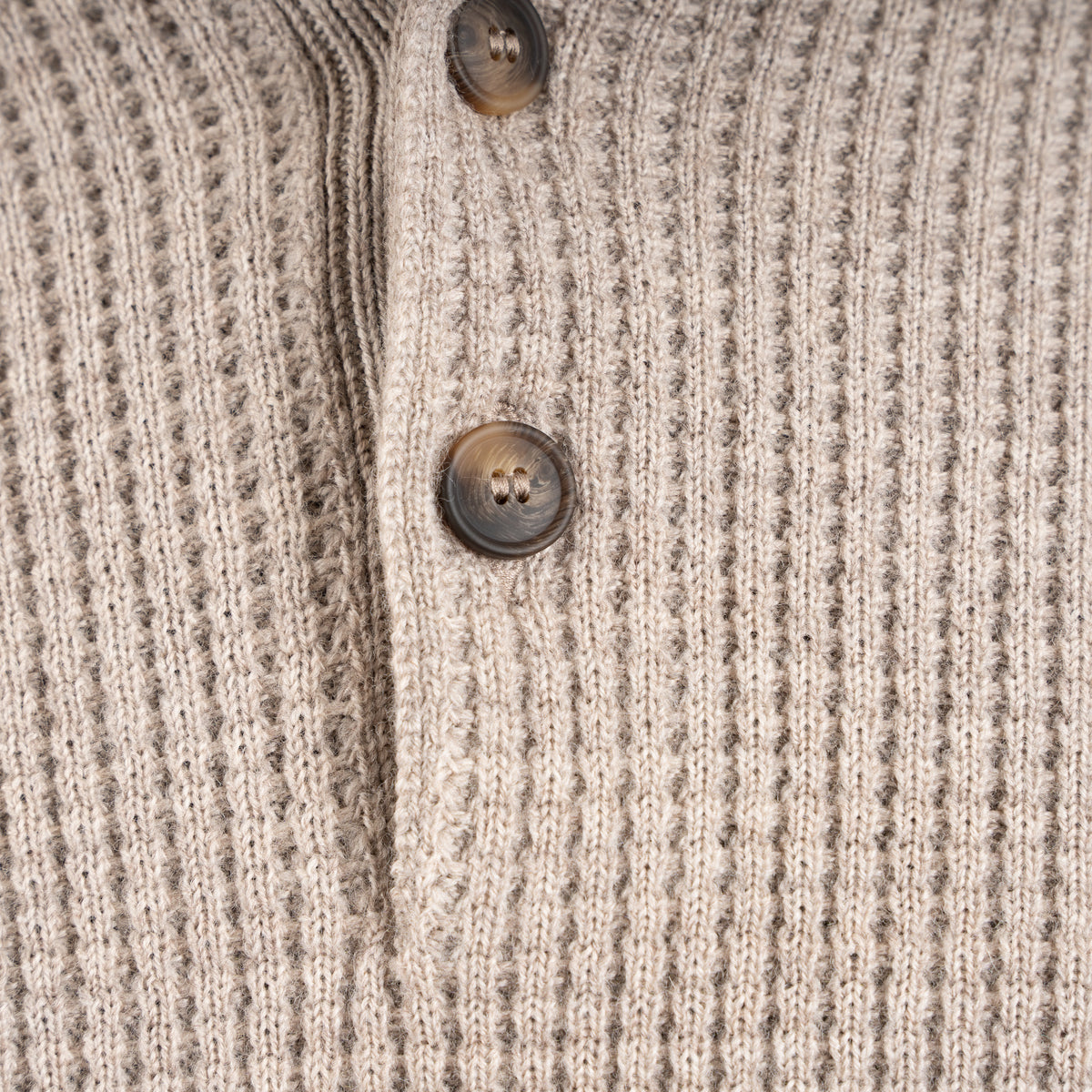 Gran Sasso Gebreide Polotrui Beige | Extrafine Merino