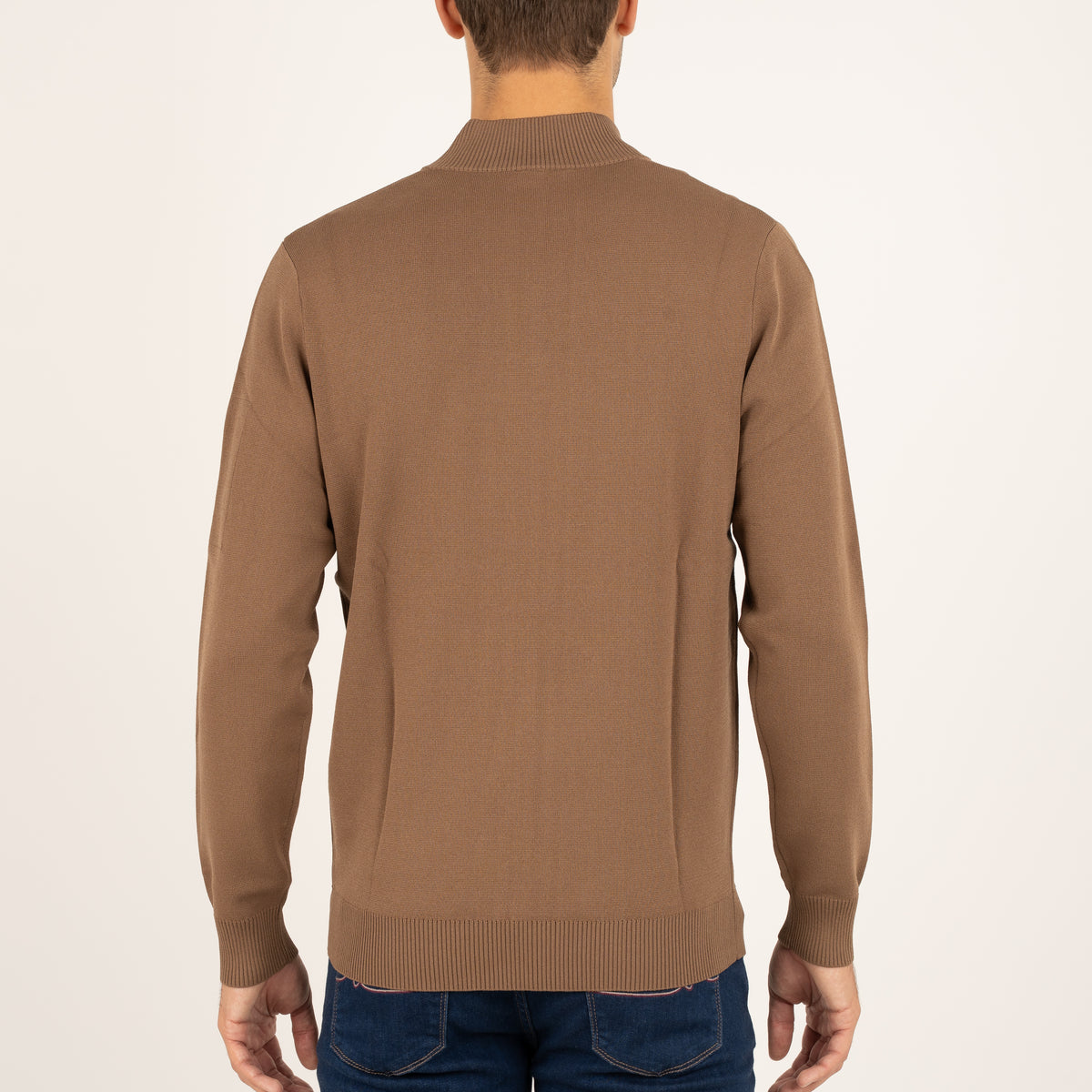 SEVEN DIALS Technische Trui met Knopenlijst Camel | Tila