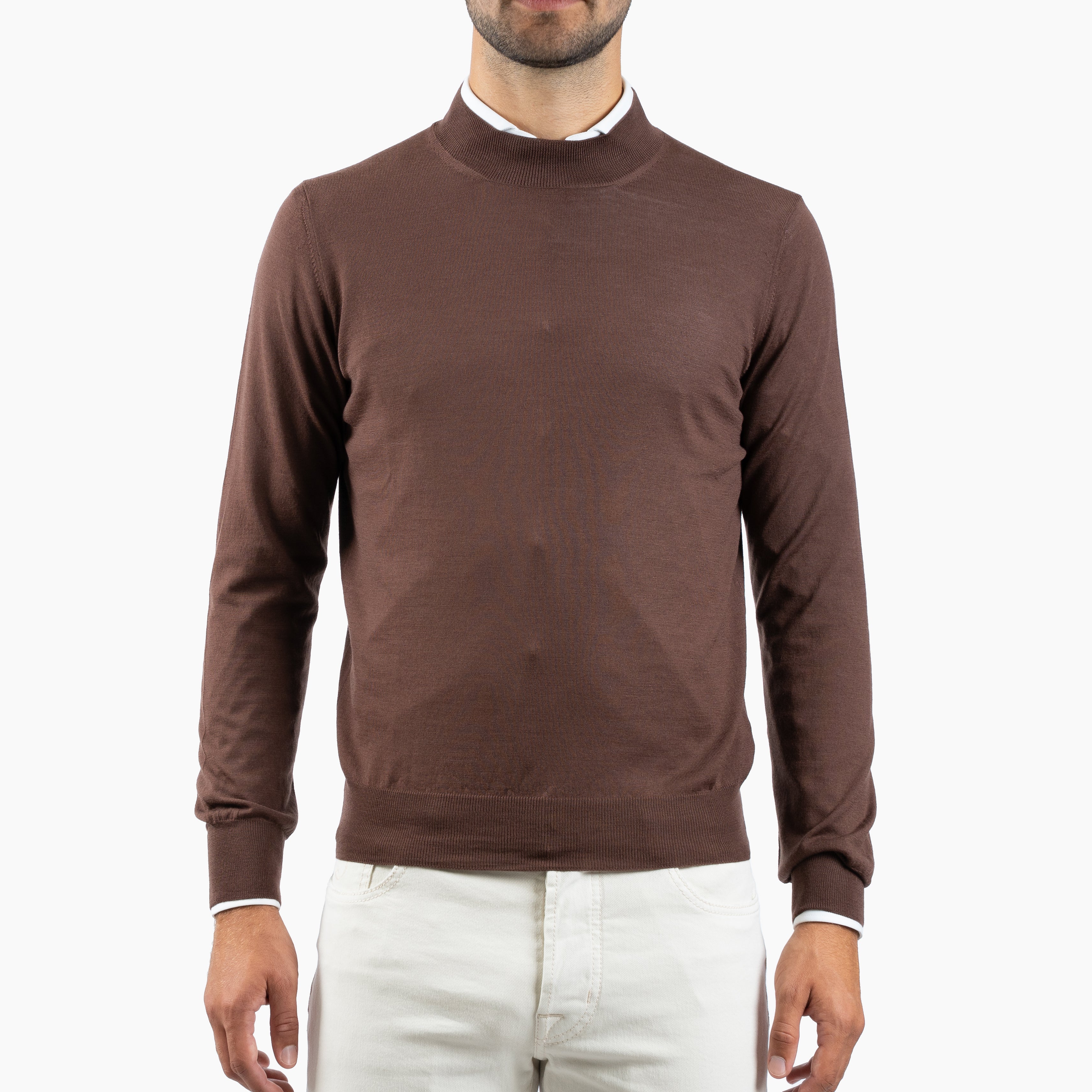 Gran Sasso Gebreide Turtleneck Trui Camel | Extrafine Merino