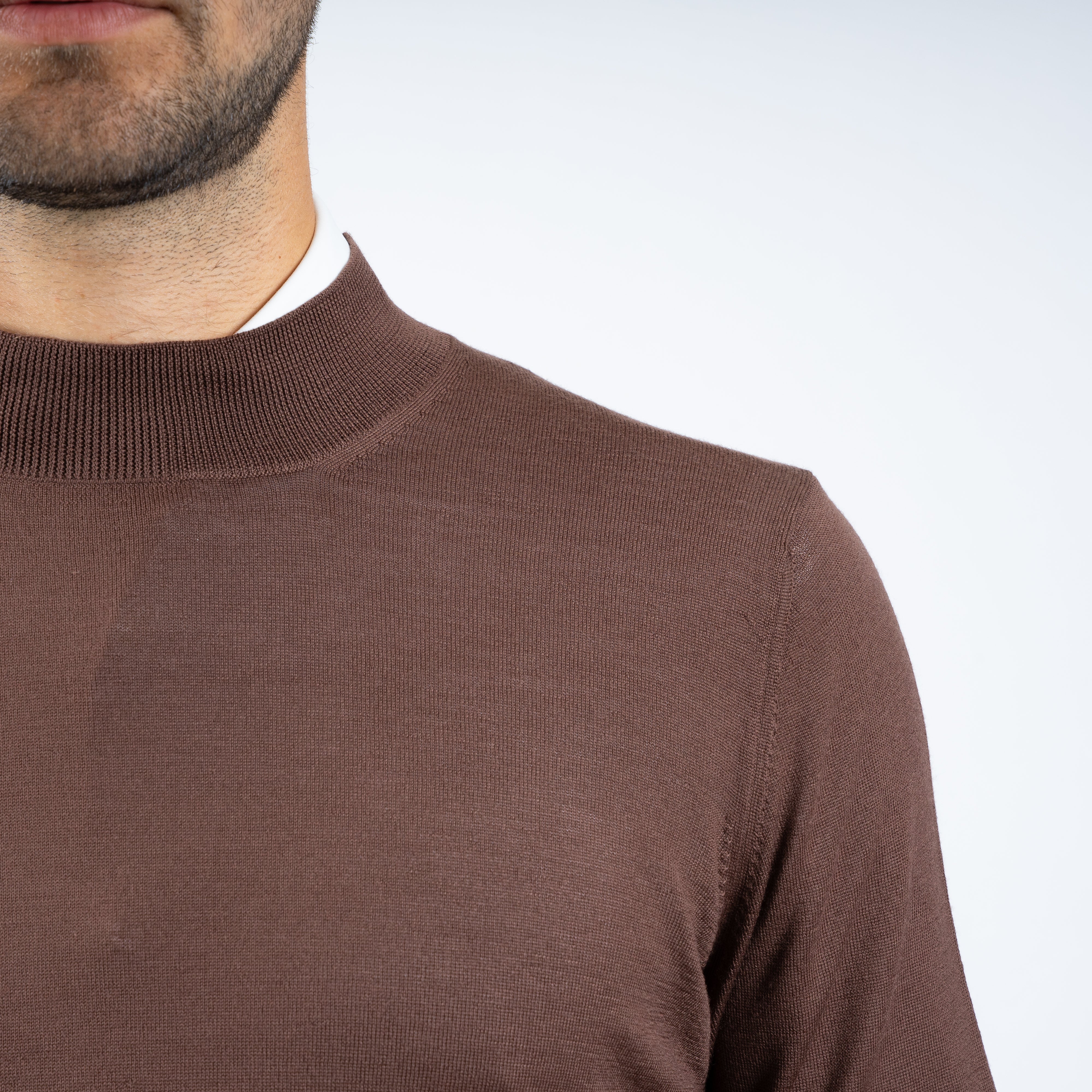 Gran Sasso Gebreide Turtleneck Trui Camel | Extrafine Merino