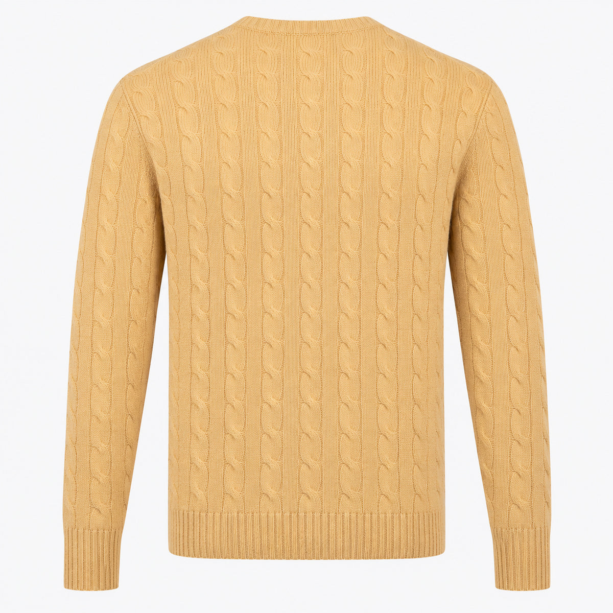 Ralph Lauren Gebreide Kabeltrui Camel | Cable-Knit