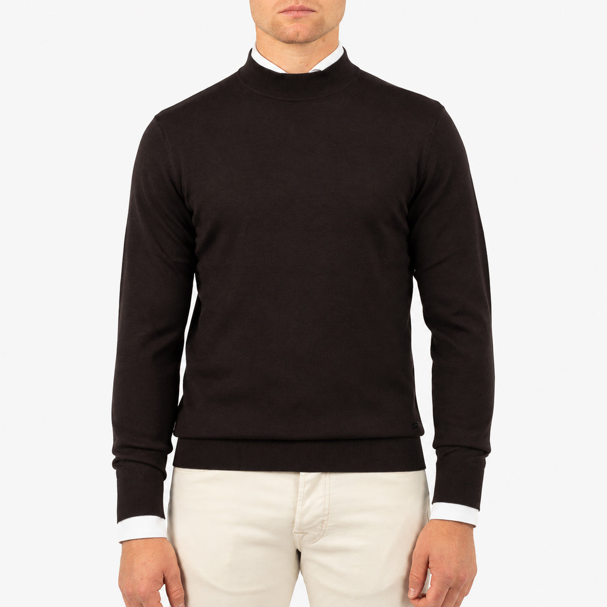 SEVEN DIALS Gebreide Turtleneck Trui Bruin | Goy