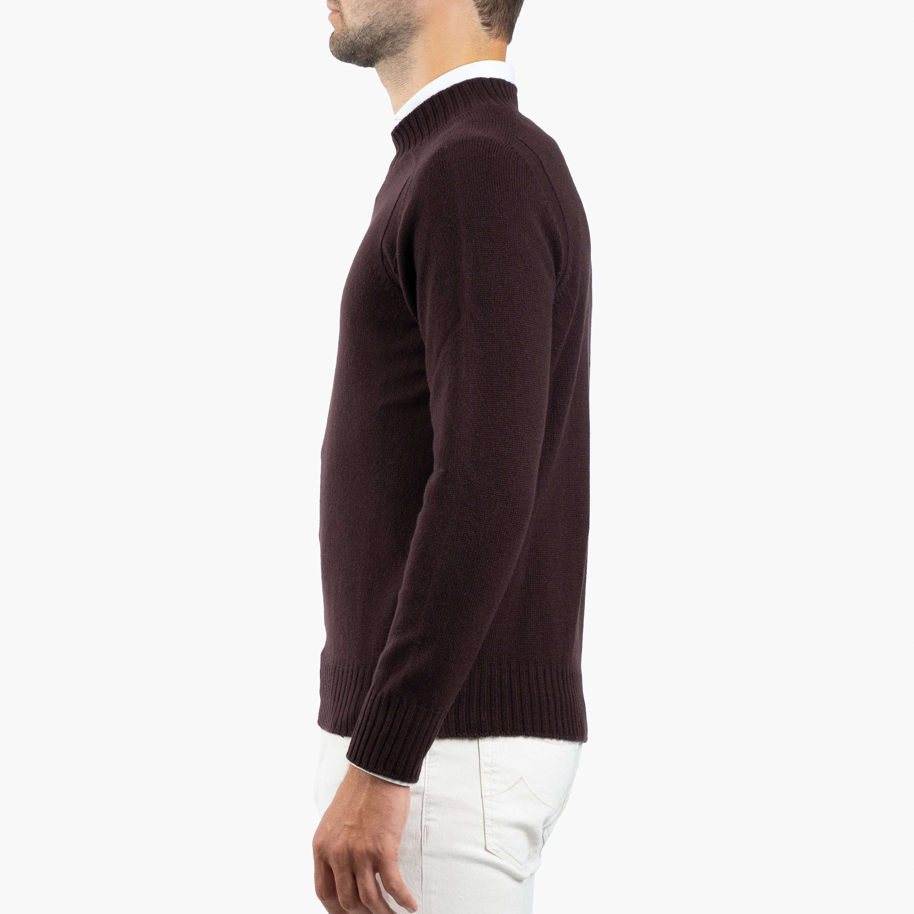 Gran Sasso Gebreide Turtleneck Trui Bruin | Super Geelong