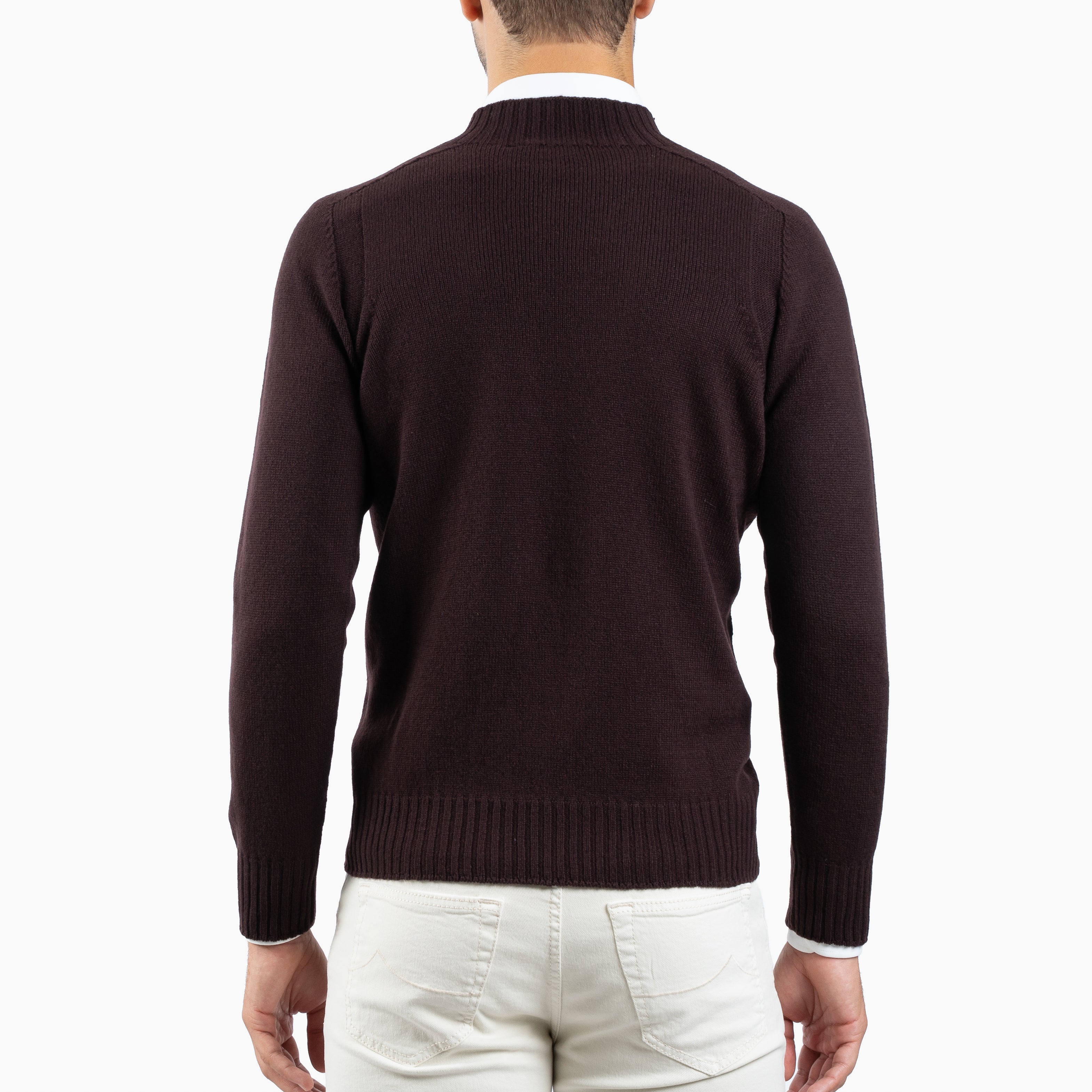 Gran Sasso Gebreide Turtleneck Trui Bruin | Super Geelong