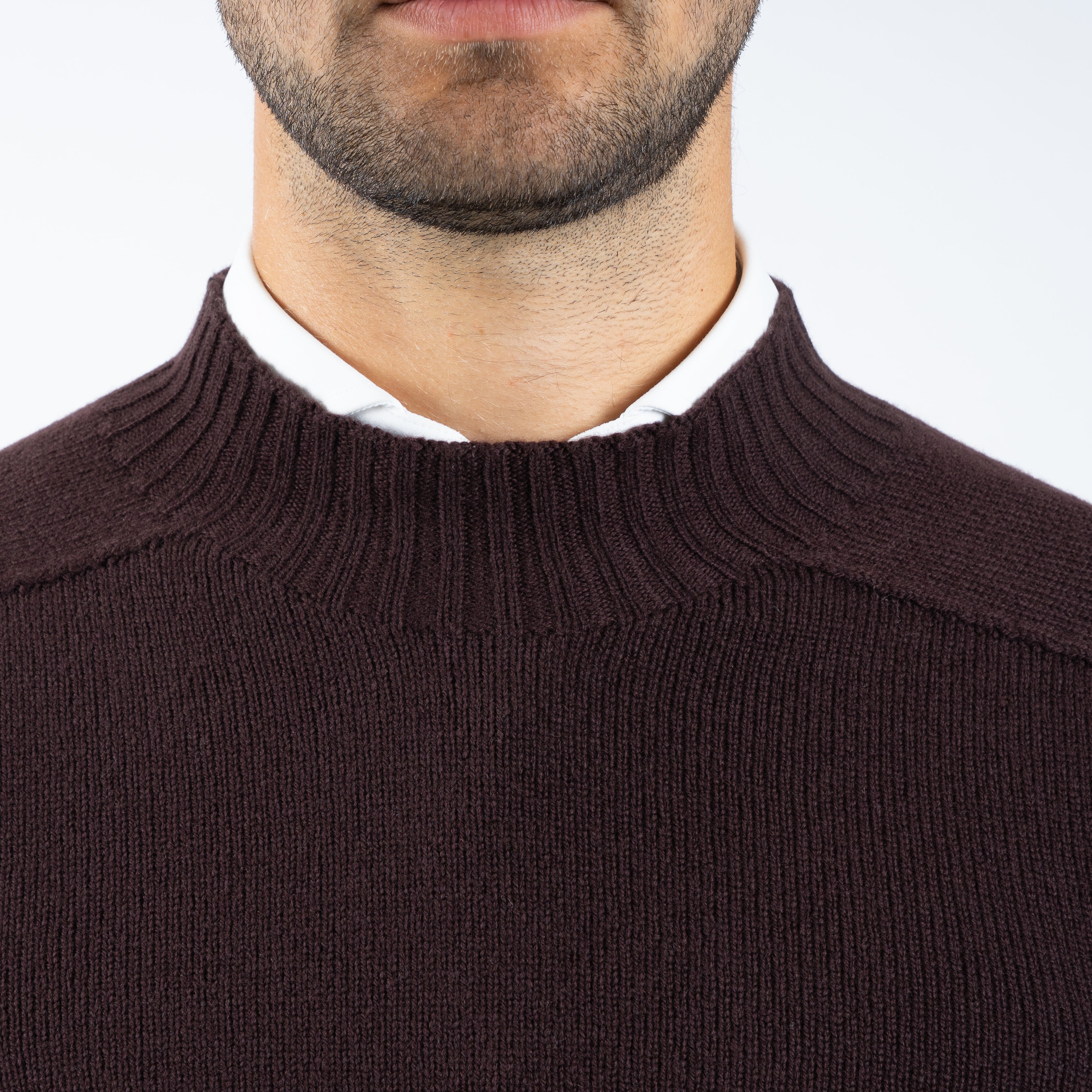 Gran Sasso Gebreide Turtleneck Trui Bruin | Super Geelong