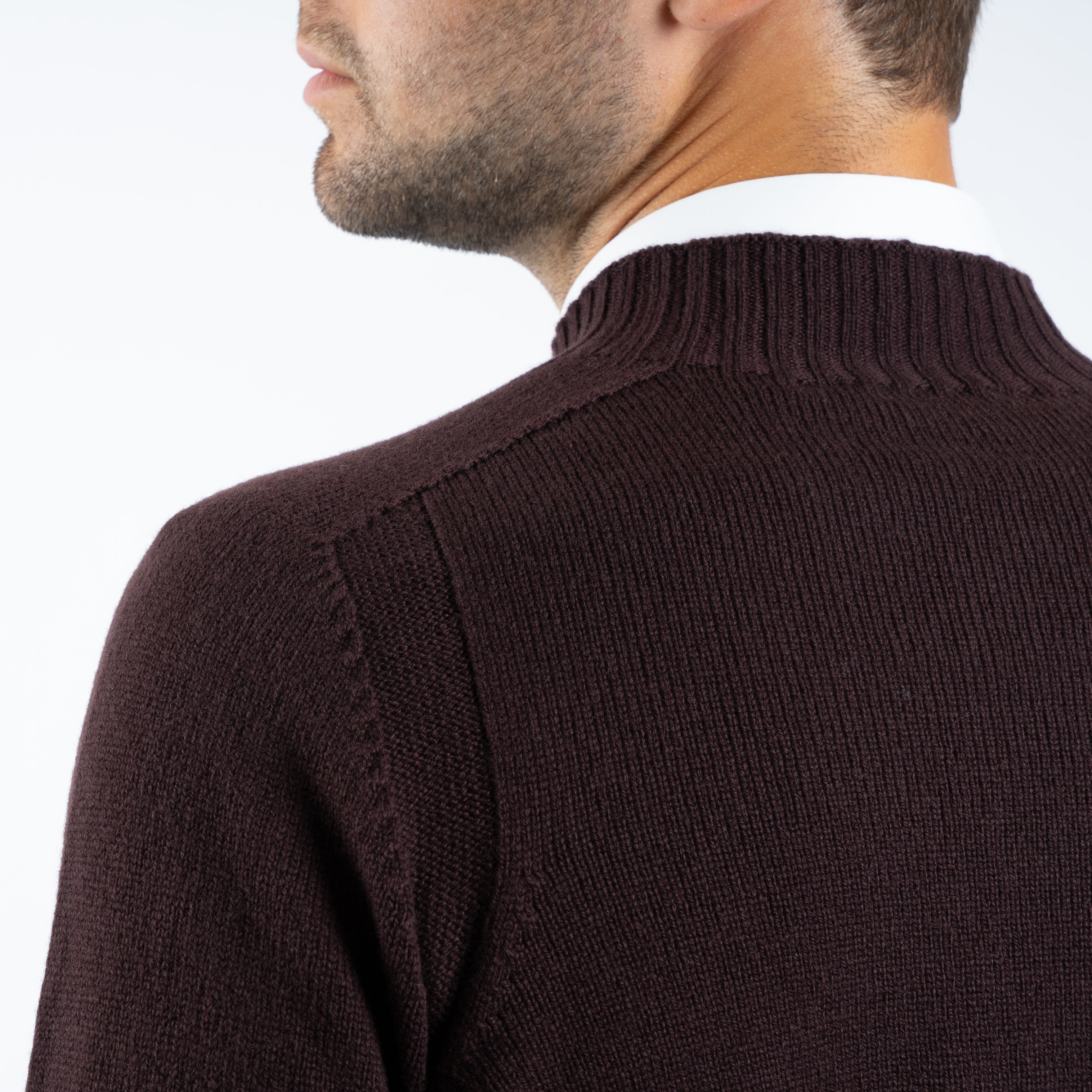 Gran Sasso Gebreide Turtleneck Trui Bruin | Super Geelong