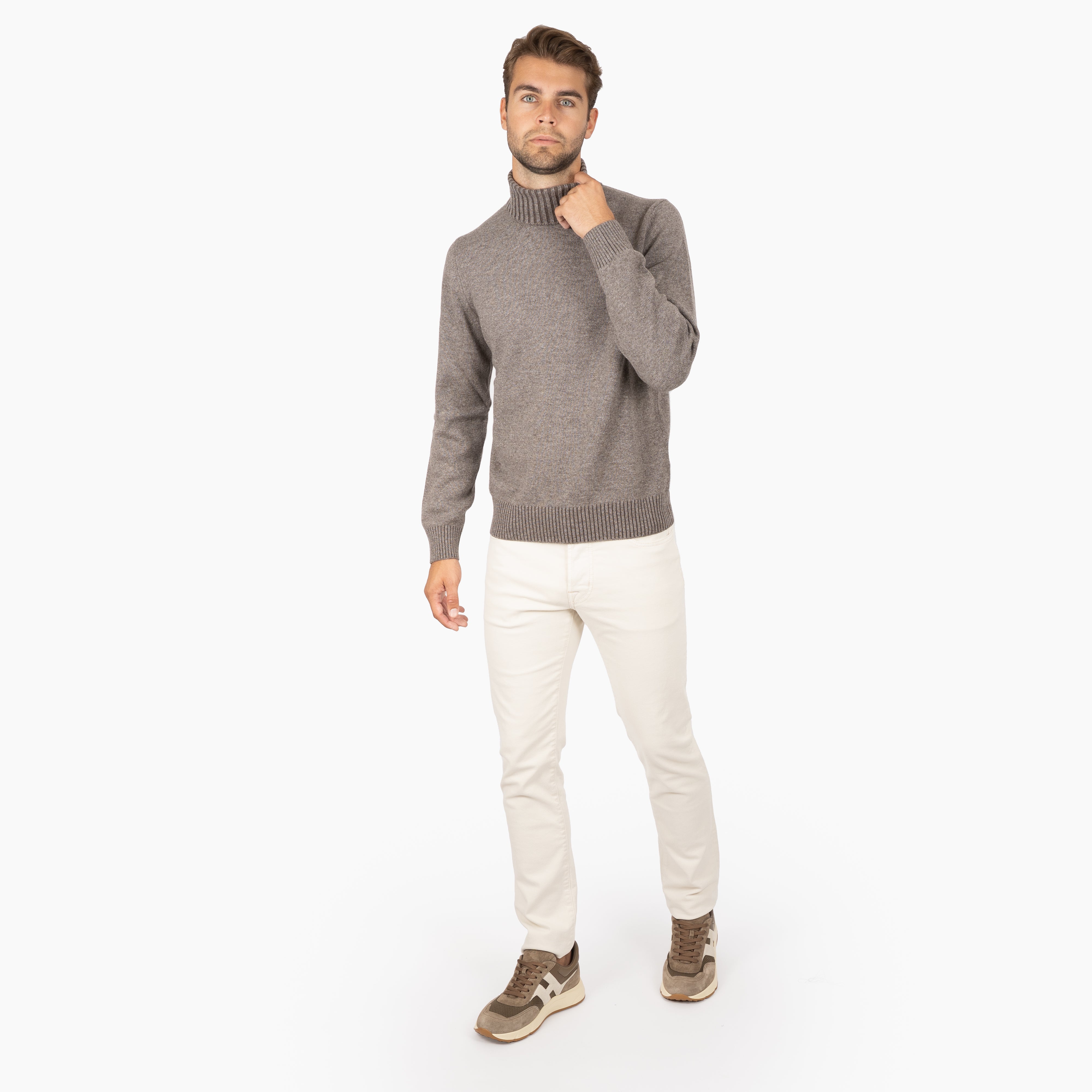 Gran Sasso Coltrui Bruin | Cashmere Lana