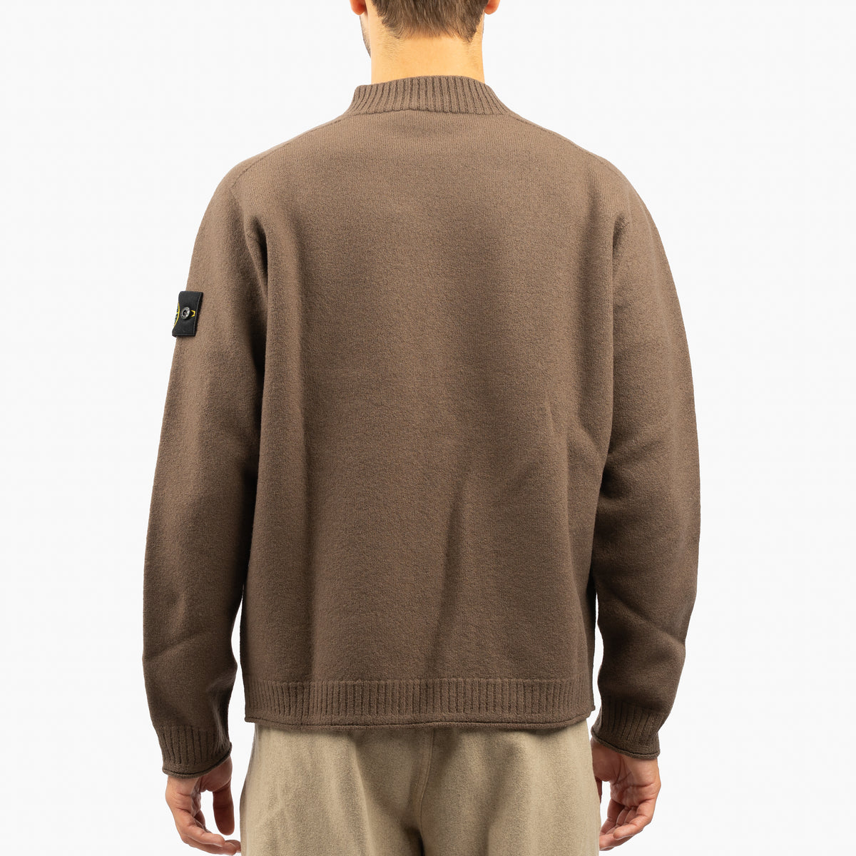 Stone Island Gebreide Trui Bruin | Felted RWS Wool