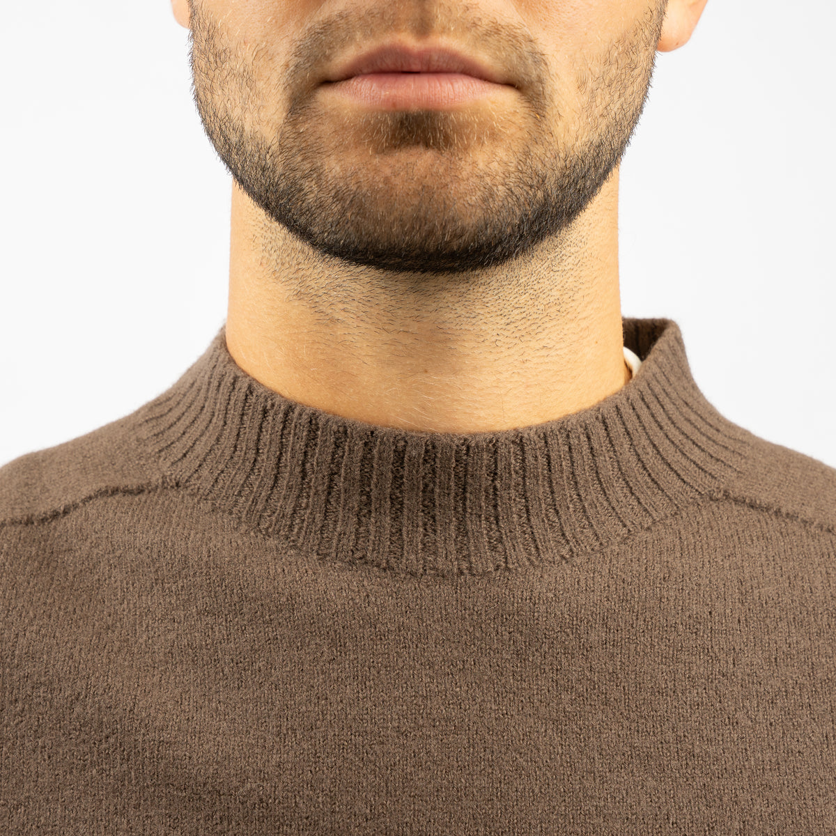 Stone Island Gebreide Trui Bruin | Felted RWS Wool