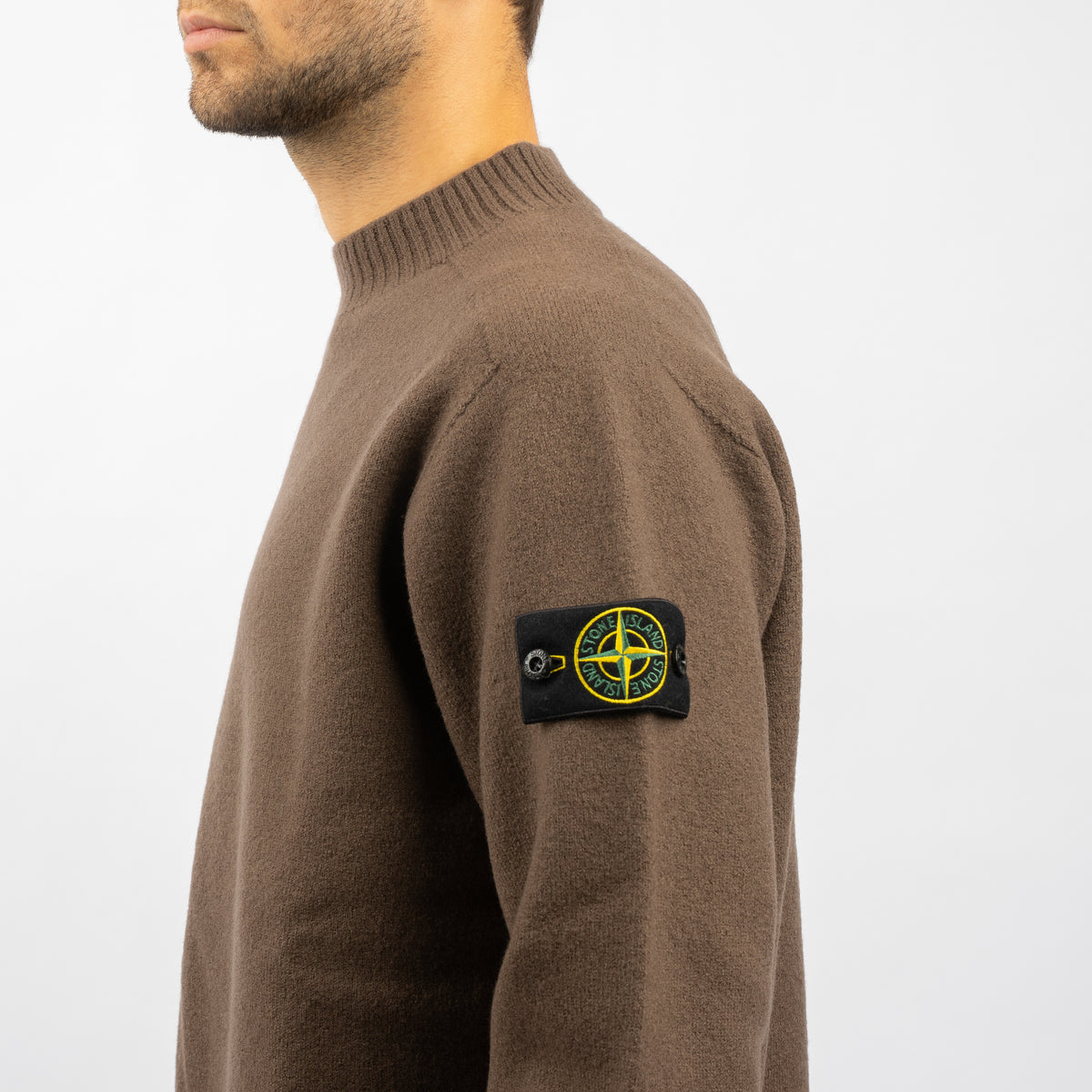 Stone Island Gebreide Trui Bruin | Felted RWS Wool