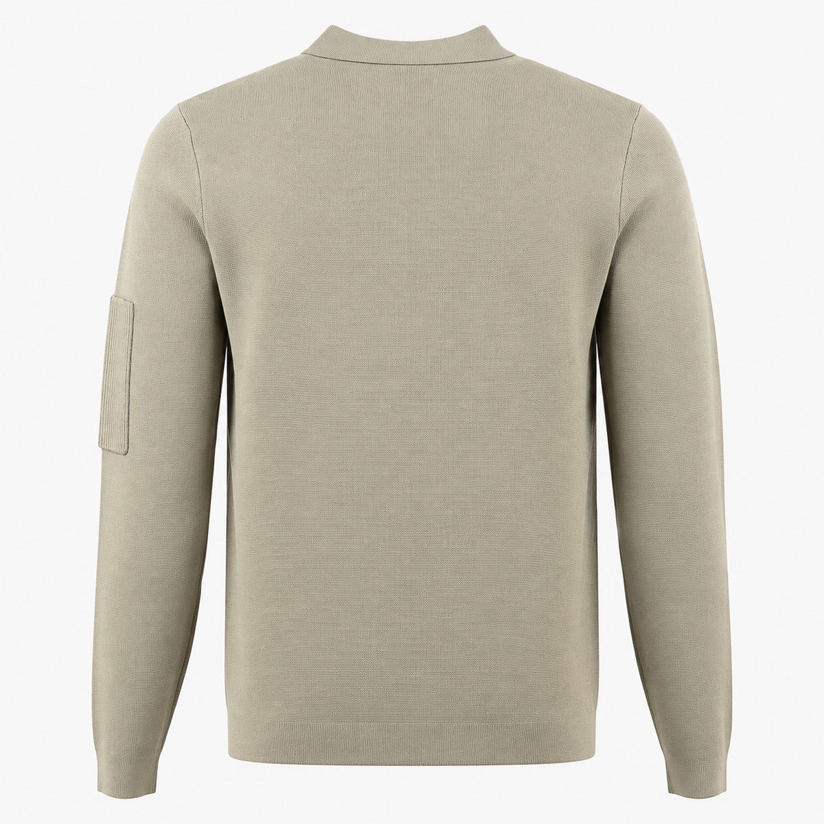 Genti Polo Lange Mouw met Rits Lichtgroen | Cool Dry